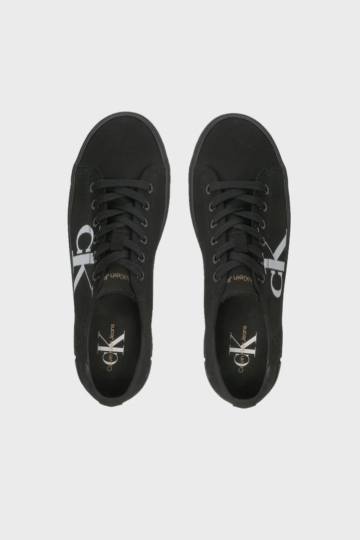 Calvin Klein Logolu Sneaker YM0YM00687BDS Erkek Ayakkabı YM0YM00687 BDS SİYAH - 4