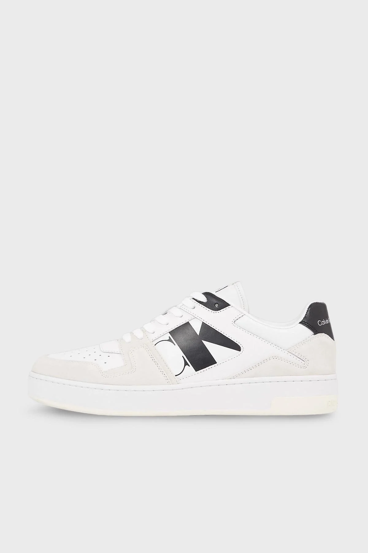 Calvin Klein Logolu Sneaker Erkek Ayakkabı YM0YM00709 YBR BEYAZ - 6