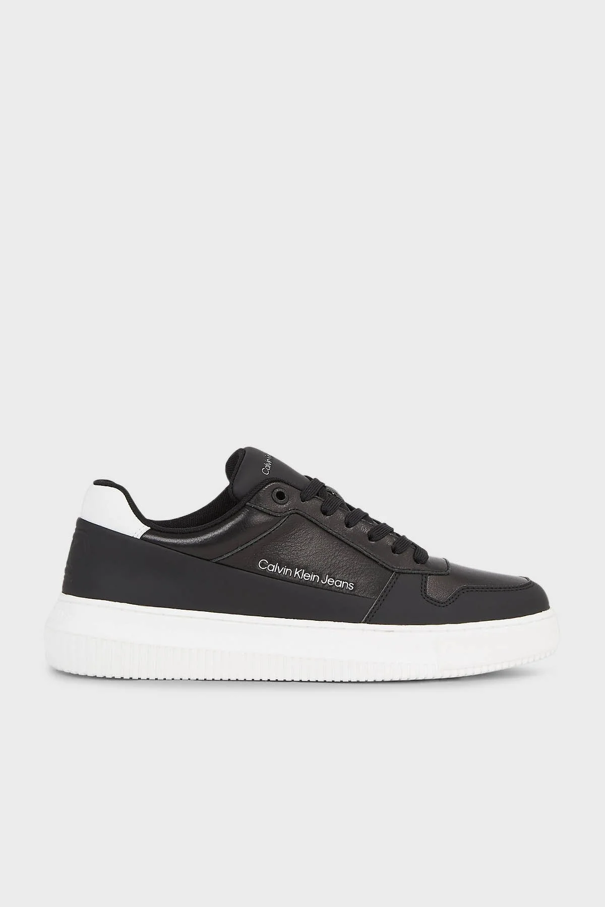 Calvin Klein Logolu Sneaker YM0YM008730GM Erkek Ayakkabı YM0YM00873 0GM SİYAH-BEYAZ - 1