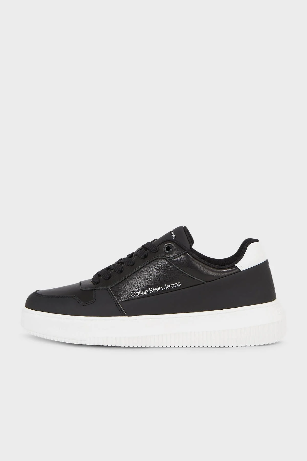 Calvin Klein Logolu Sneaker YM0YM008730GM Erkek Ayakkabı YM0YM00873 0GM SİYAH-BEYAZ - 2