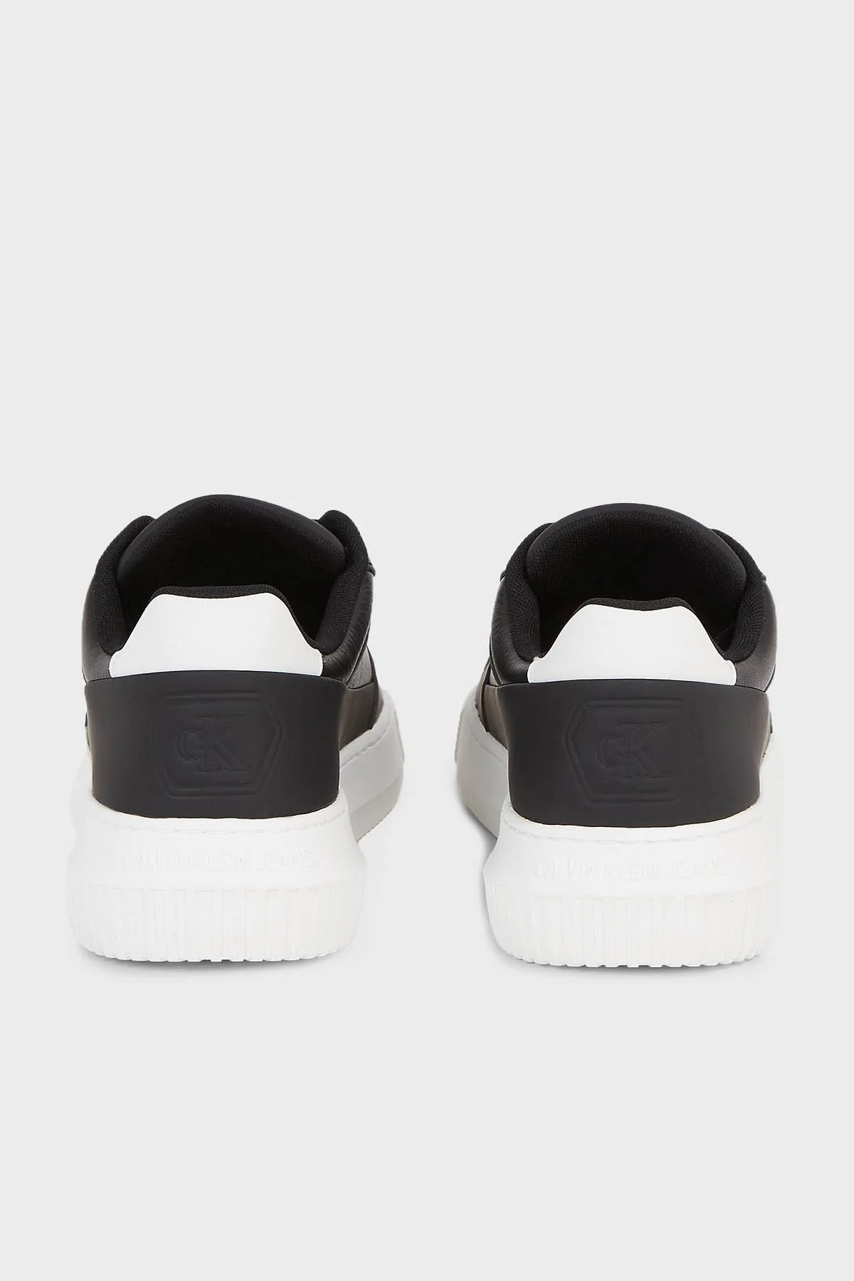 Calvin Klein Logolu Sneaker YM0YM008730GM Erkek Ayakkabı YM0YM00873 0GM SİYAH-BEYAZ - 4