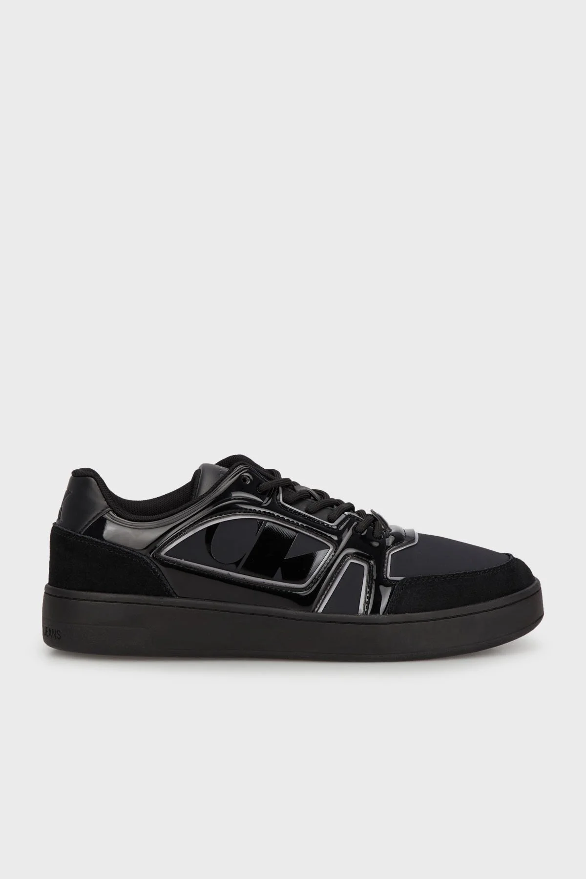 Calvin Klein Logolu Sneaker YM0YM008900GT Erkek Ayakkabı YM0YM00890 0GT SİYAH - 1