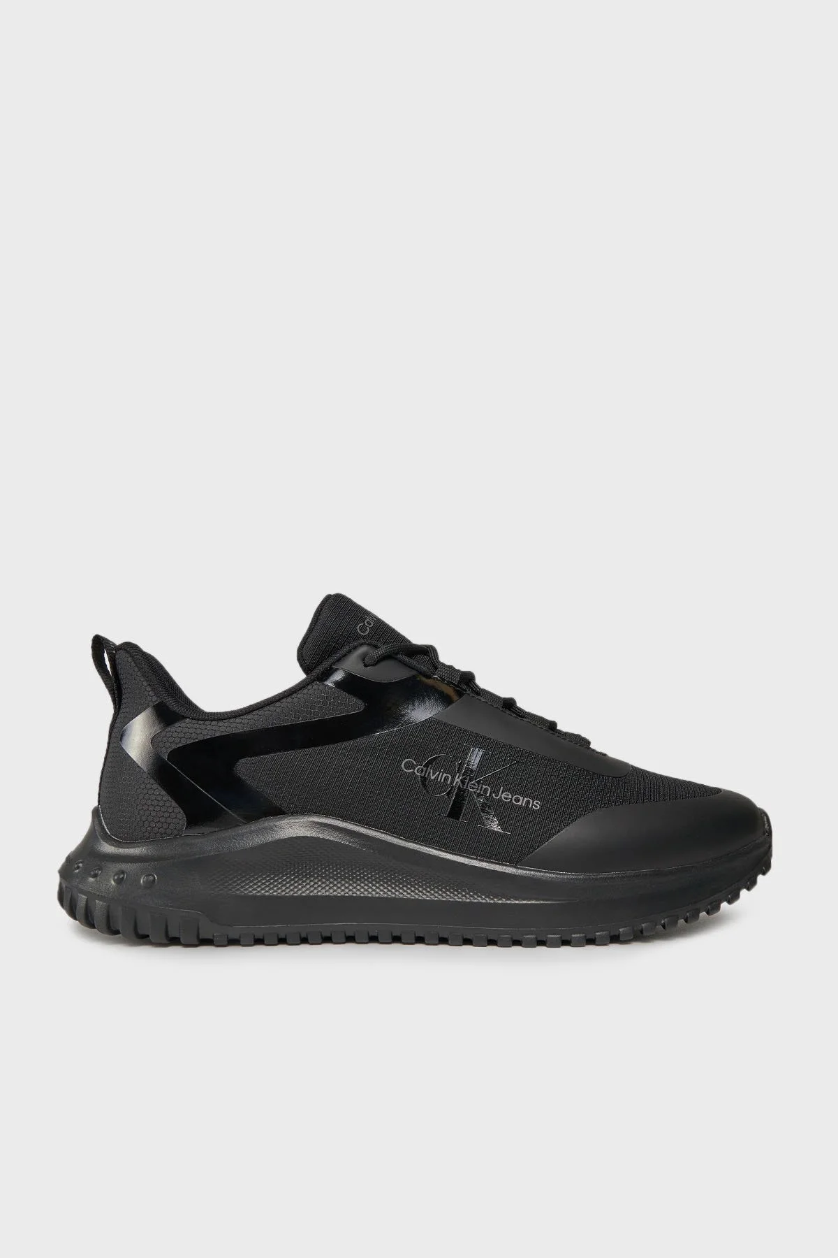 Calvin Klein Logolu Sneaker YM0YM0096801H Erkek Ayakkabı YM0YM00968 01H SİYAH - 1