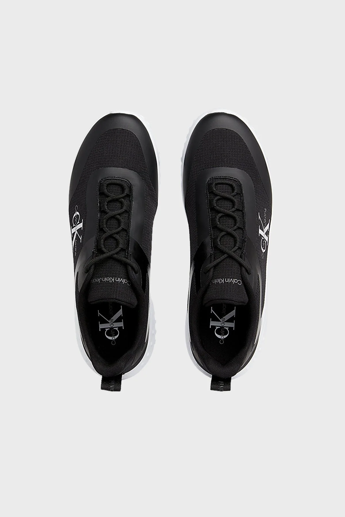 Calvin Klein Logolu Sneaker YM0YM009680GM Erkek Ayakkabı YM0YM00968 0GM SİYAH-BEYAZ - 4