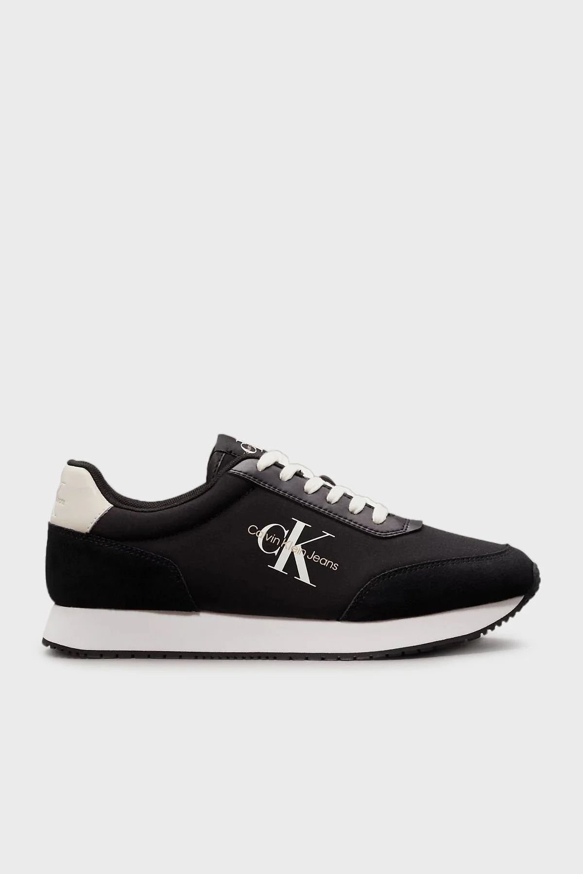 Calvin Klein Logolu Sneaker YM0YM010320GR Erkek Ayakkabı YM0YM01032 0GR SİYAH-BEYAZ - 8