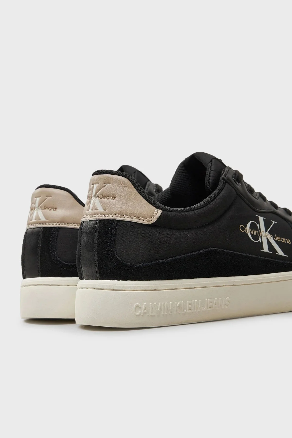 Calvin Klein Logolu Sneaker YM0YM010330GR Erkek Ayakkabı YM0YM01033 0GR SİYAH-BEYAZ - 5
