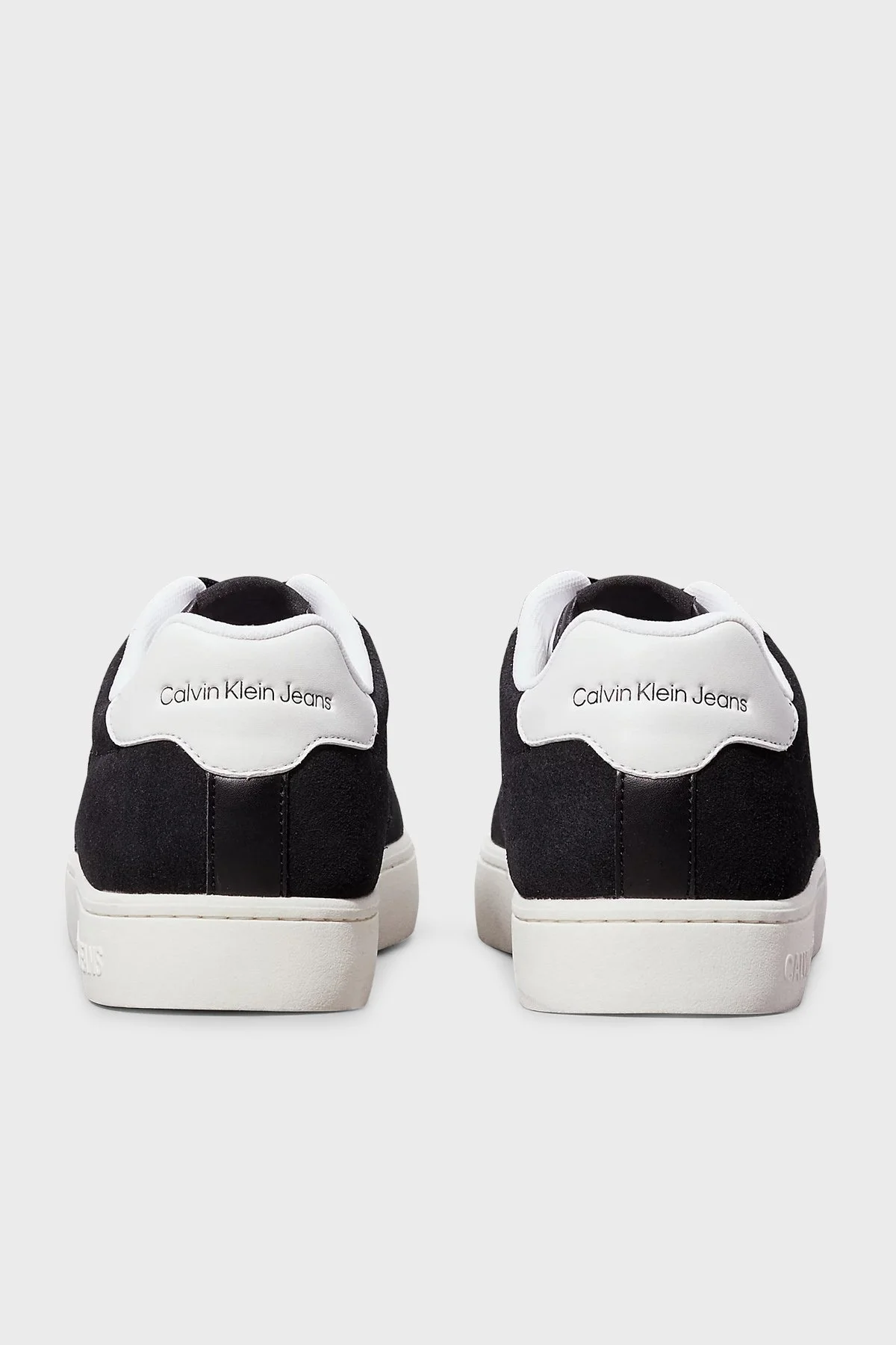 Calvin Klein Logolu Sneaker YM0YM010930GM Erkek Ayakkabı YM0YM01093 0GM SİYAH-BEYAZ - 4