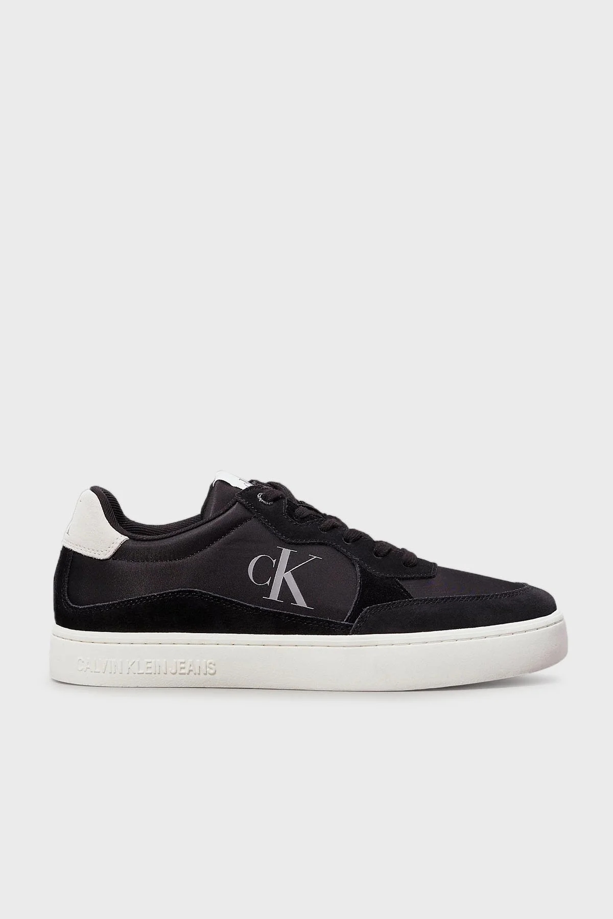 Calvin Klein Logolu Sneaker YM0YM011000GM Erkek Ayakkabı YM0YM01100 0GM SİYAH-BEYAZ - 1