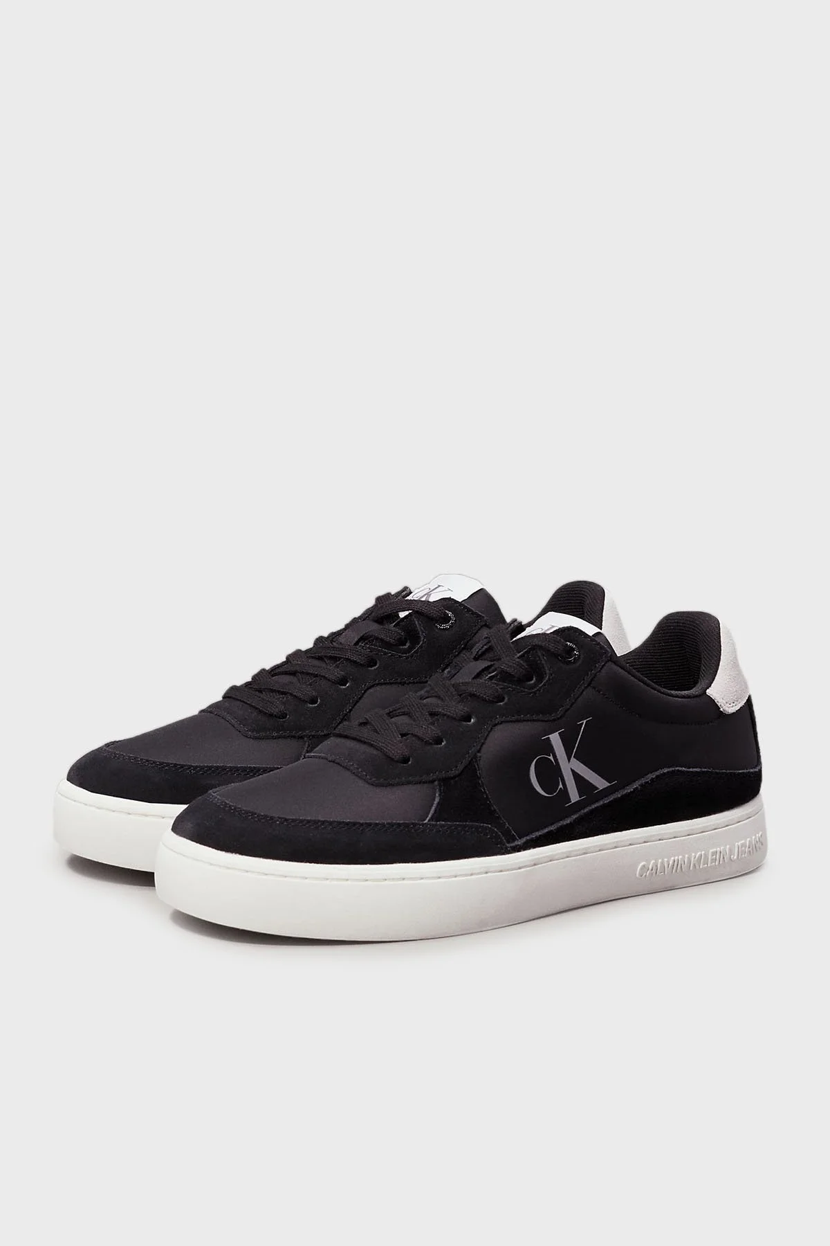 Calvin Klein Logolu Sneaker YM0YM011000GM Erkek Ayakkabı YM0YM01100 0GM SİYAH-BEYAZ - 2