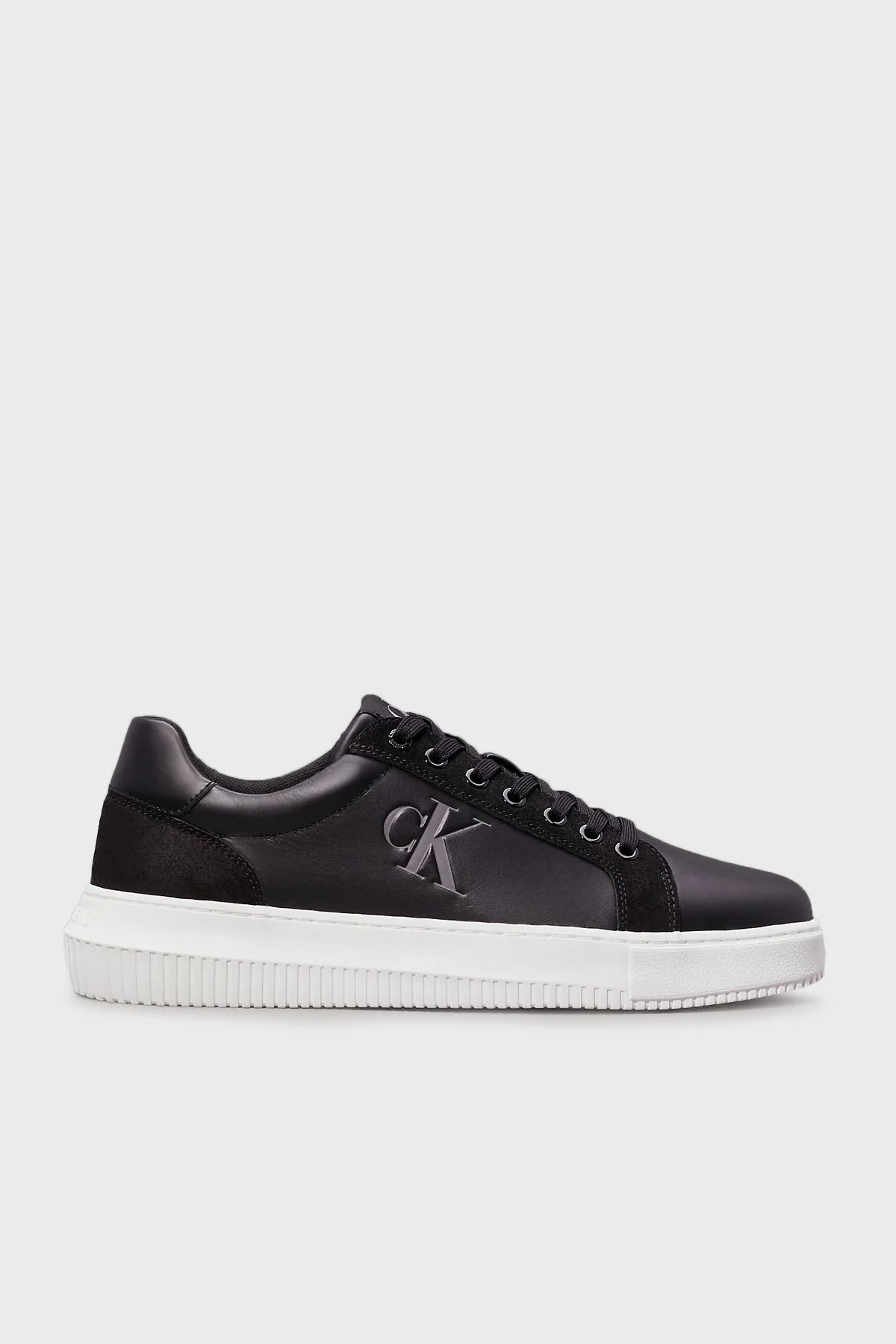 Calvin Klein Logolu Sneaker YM0YM011230GM Erkek Ayakkabı YM0YM01123 0GM SİYAH-BEYAZ - 1