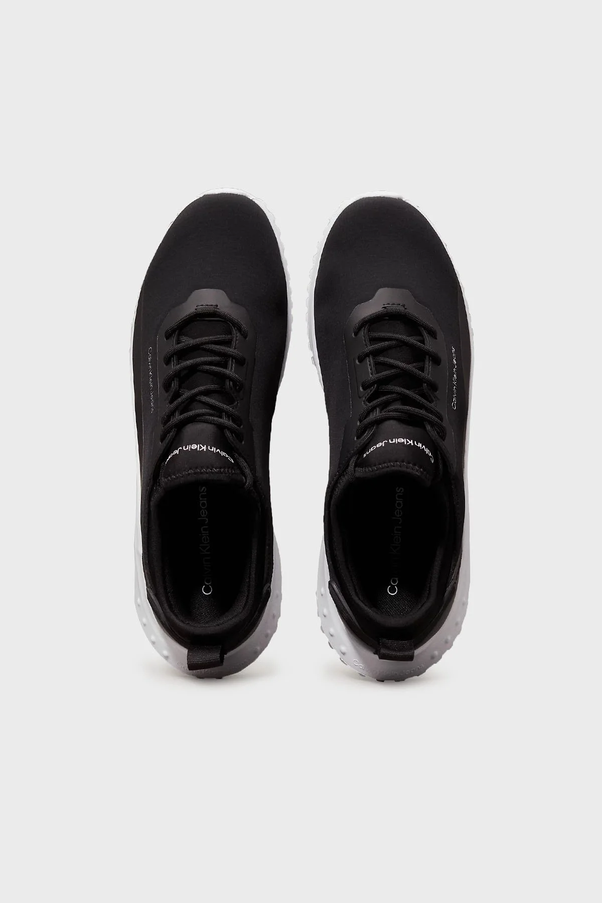 Calvin Klein Logolu Sneaker YM0YM011700GM Erkek Ayakkabı YM0YM01170 0GM SİYAH-BEYAZ - 11