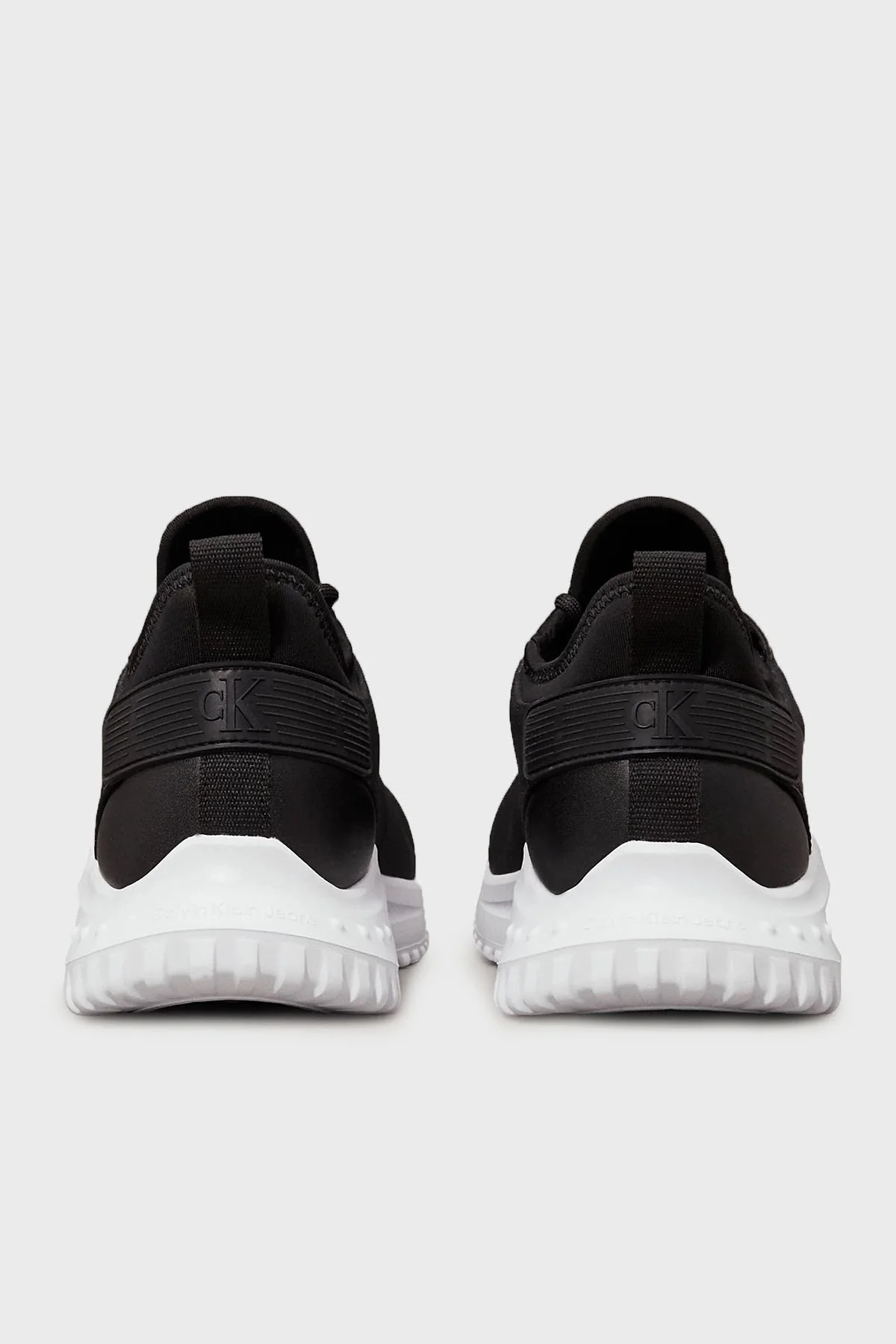 Calvin Klein Logolu Sneaker YM0YM011700GM Erkek Ayakkabı YM0YM01170 0GM SİYAH-BEYAZ - 12