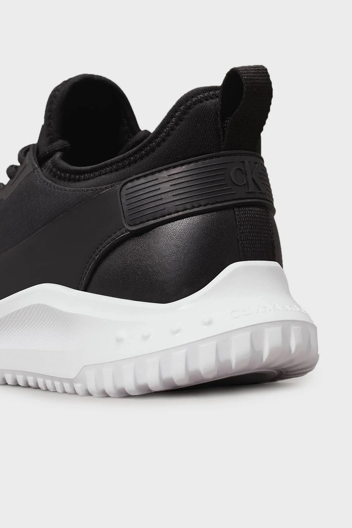 Calvin Klein Logolu Sneaker YM0YM011700GM Erkek Ayakkabı YM0YM01170 0GM SİYAH-BEYAZ - 13