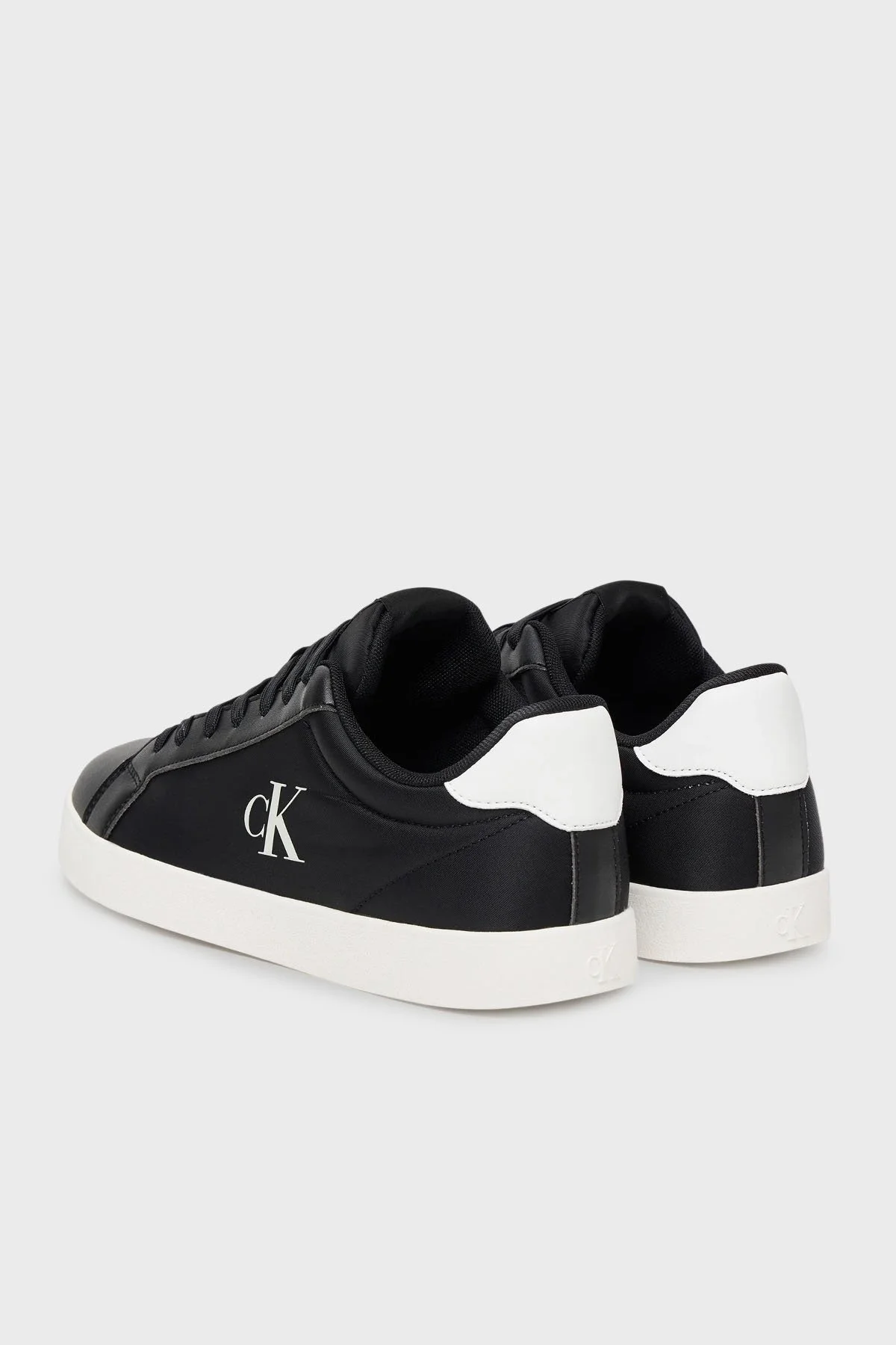Calvin Klein Logolu Sneaker YM0YM012130GM Erkek Ayakkabı YM0YM01213 0GM SİYAH-BEYAZ - 4