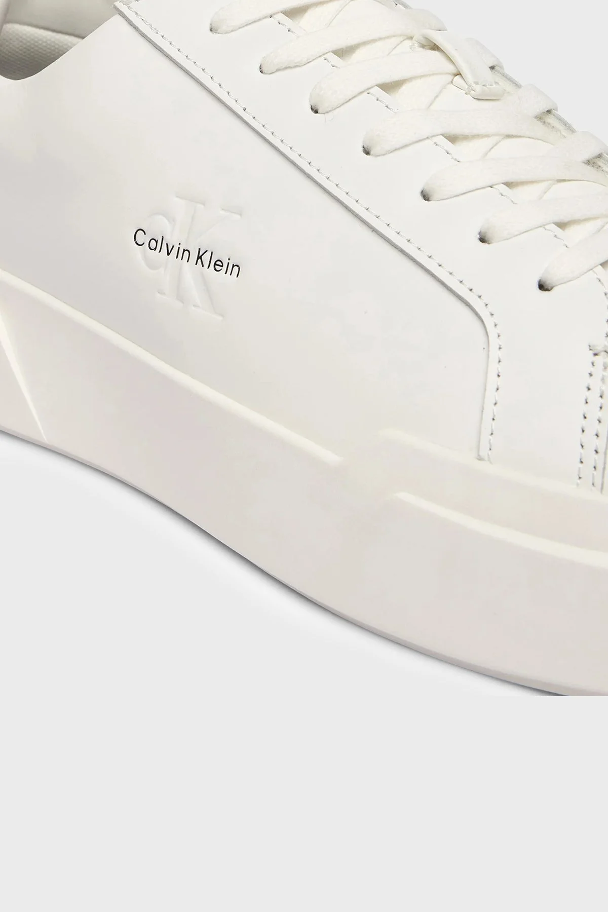 Calvin Klein Logolu Sneaker YM0YM0134406X Erkek Ayakkabı YM0YM01344 06X SİYAH - 4