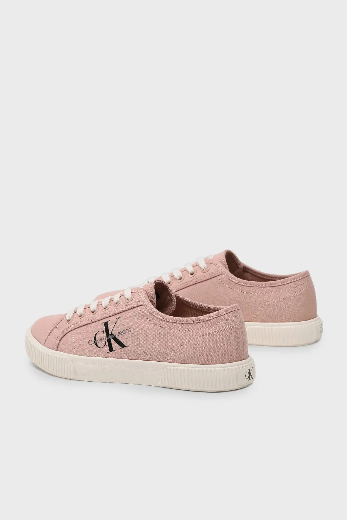 Calvin Klein Logolu Sneaker YW0YW004820J1 Bayan Ayakkabı YW0YW00482 0J1 PUDRA - 2