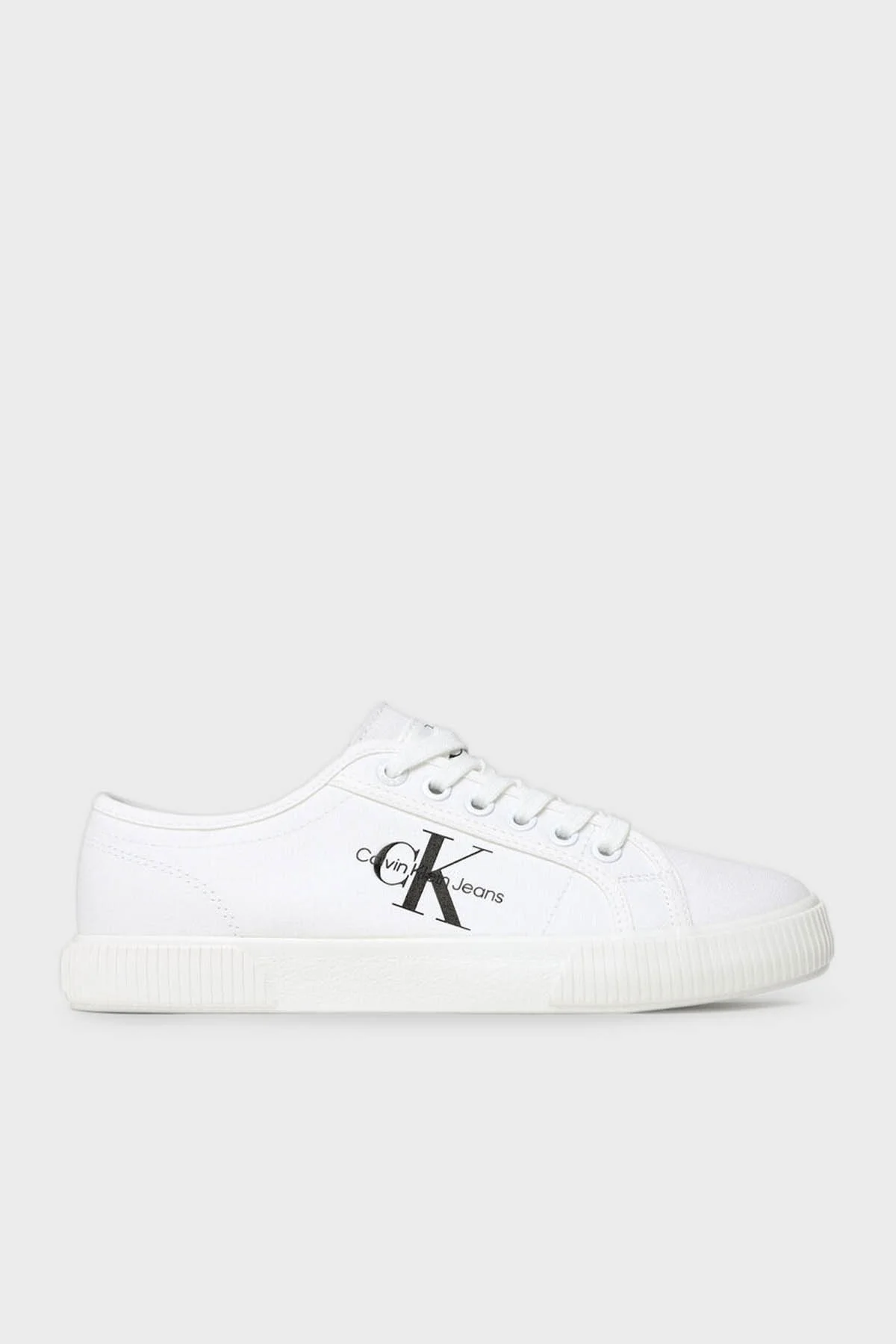 Calvin Klein Logolu Sneaker YW0YW00482YBR Bayan Ayakkabı YW0YW00482 YBR BEYAZ - 1