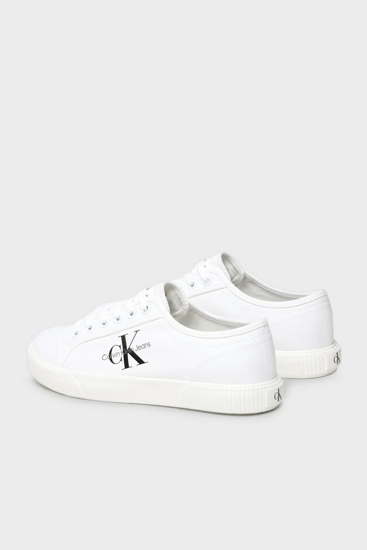 Calvin Klein Logolu Sneaker YW0YW00482YBR Bayan Ayakkabı YW0YW00482 YBR BEYAZ - 2