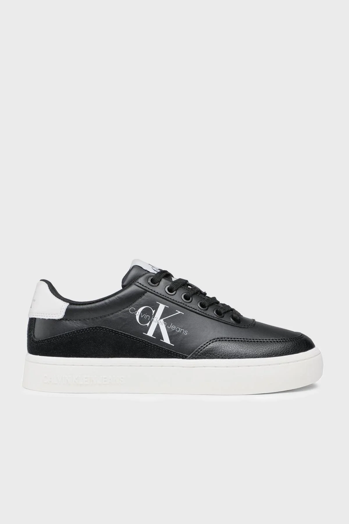 Calvin Klein Logolu Sneaker YW0YW006990GJ Bayan Ayakkabı YW0YW00699 0GJ SİYAH-BEYAZ - 1