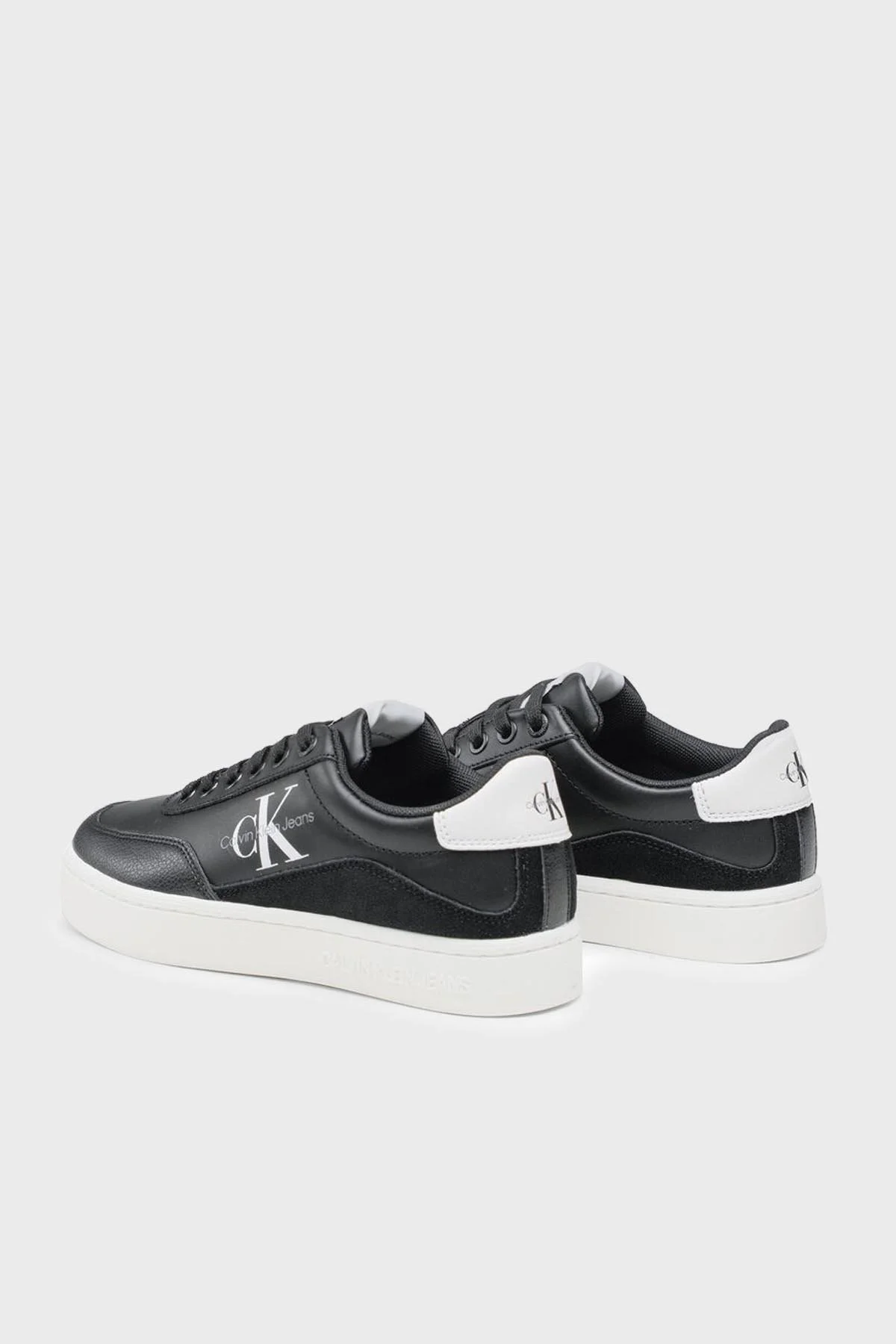 Calvin Klein Logolu Sneaker YW0YW006990GJ Bayan Ayakkabı YW0YW00699 0GJ SİYAH-BEYAZ - 2