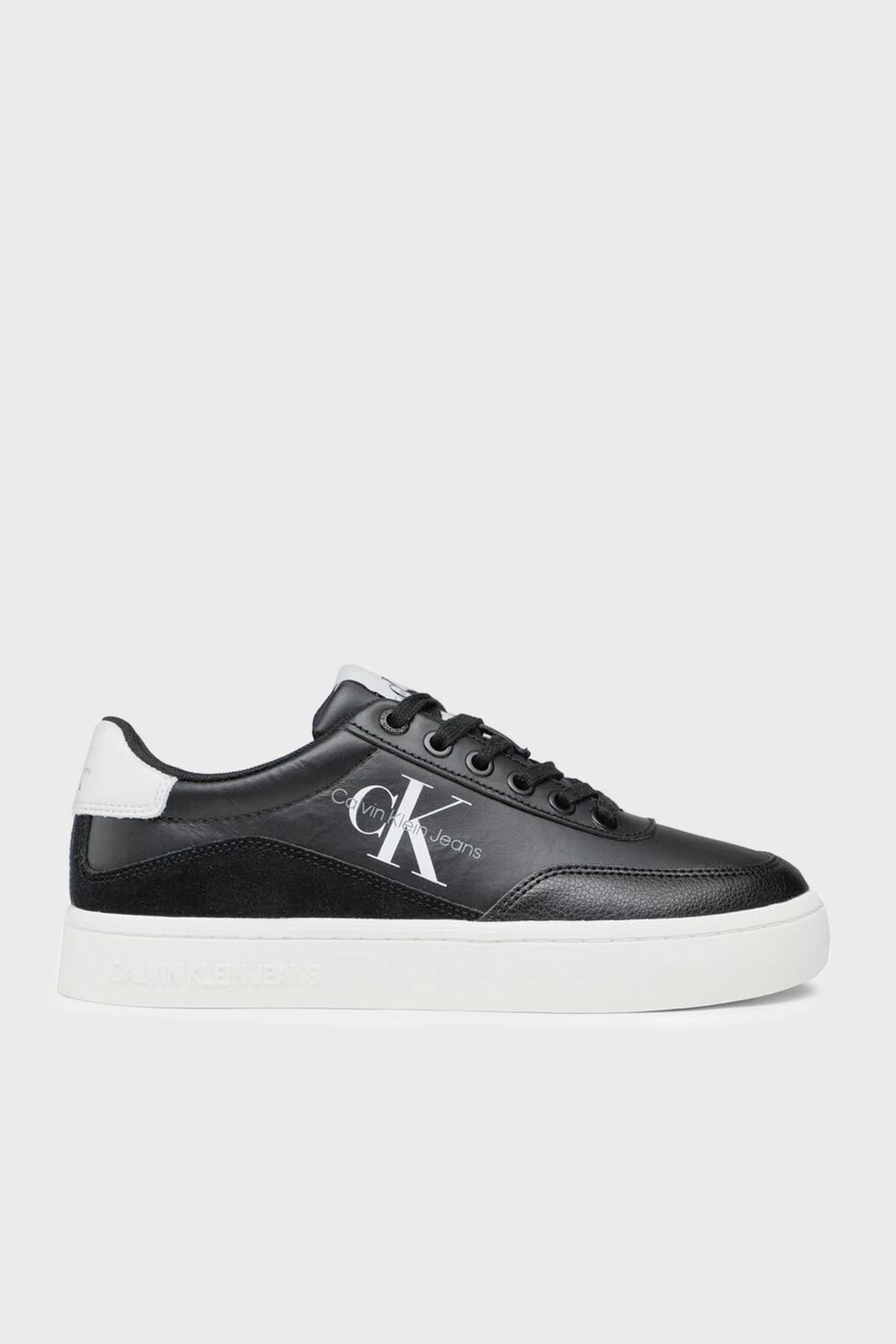 Calvin Klein Logolu Sneaker YW0YW006990GJ Bayan Ayakkabı YW0YW00699 0GJ SİYAH-BEYAZ - 1