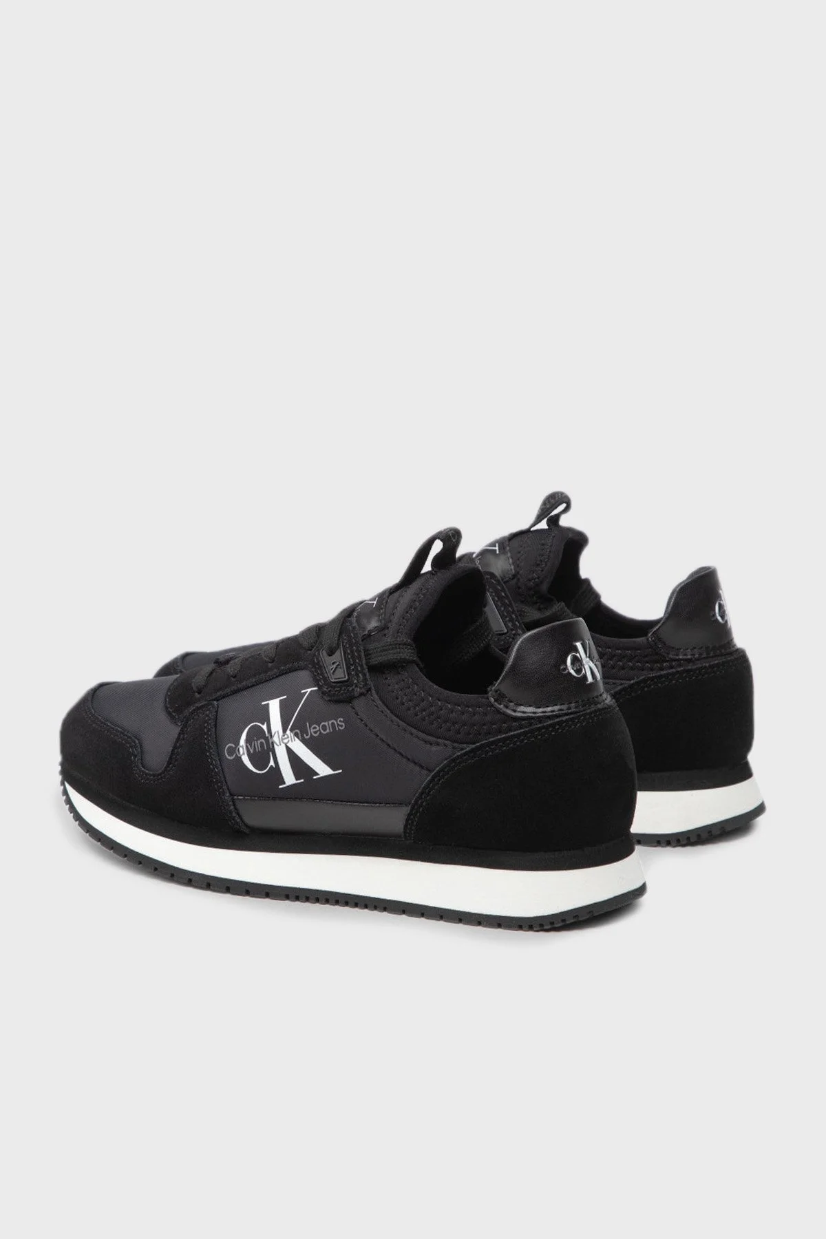 Calvin Klein Logolu Sneaker YW0YW008400GJ Bayan Ayakkabı YW0YW00840 0GJ SİYAH - 3