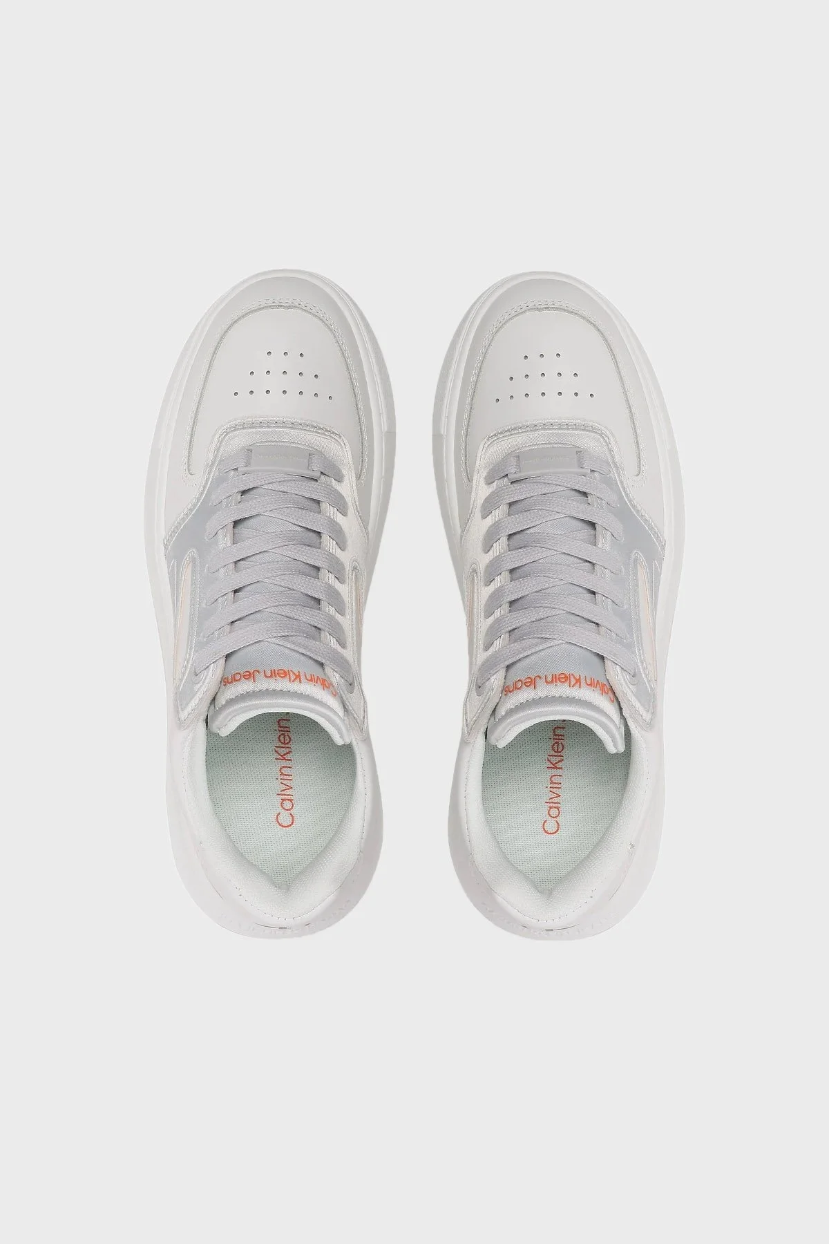 Calvin Klein Logolu Sneaker YW0YW009230LG Bayan Ayakkabı YW0YW00923 0LG BEYAZ - 4