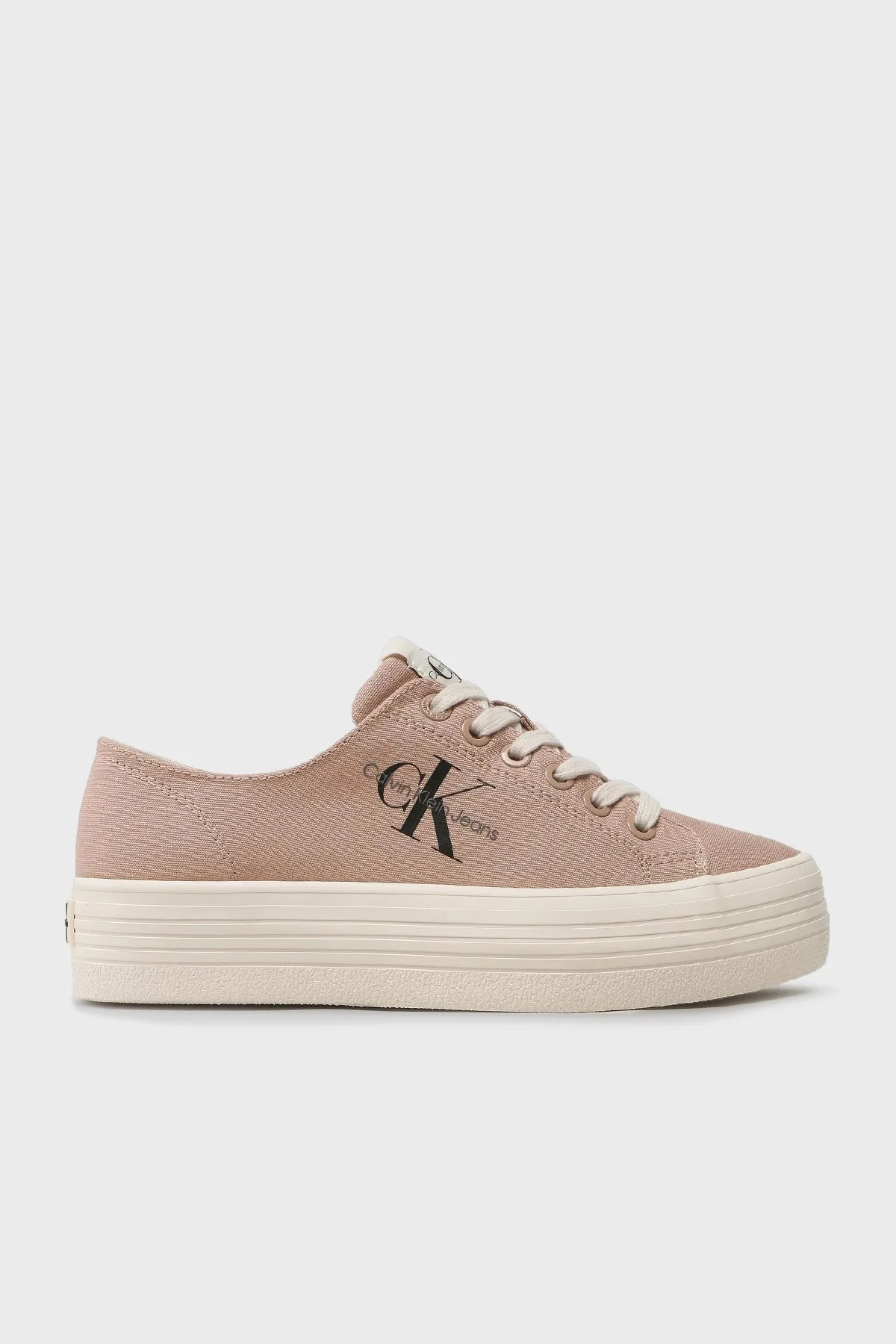 Calvin Klein Logolu Sneaker YW0YW010300J1 Bayan Ayakkabı YW0YW01030 0J1 PUDRA - 1