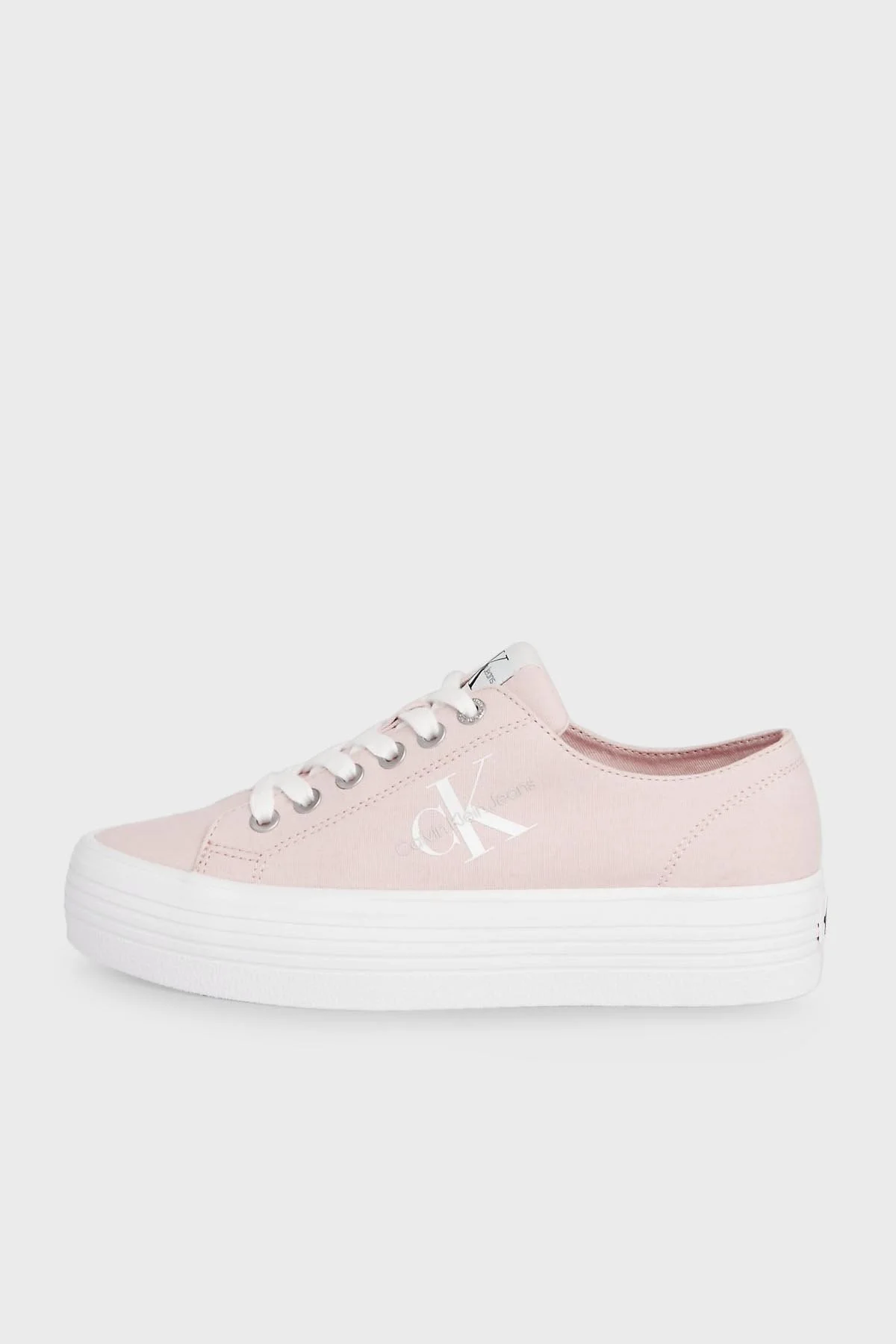 Calvin Klein Logolu Sneaker YW0YW010300JZ Bayan Ayakkabı YW0YW01030 0JZ PUDRA-BEYAZ - 2