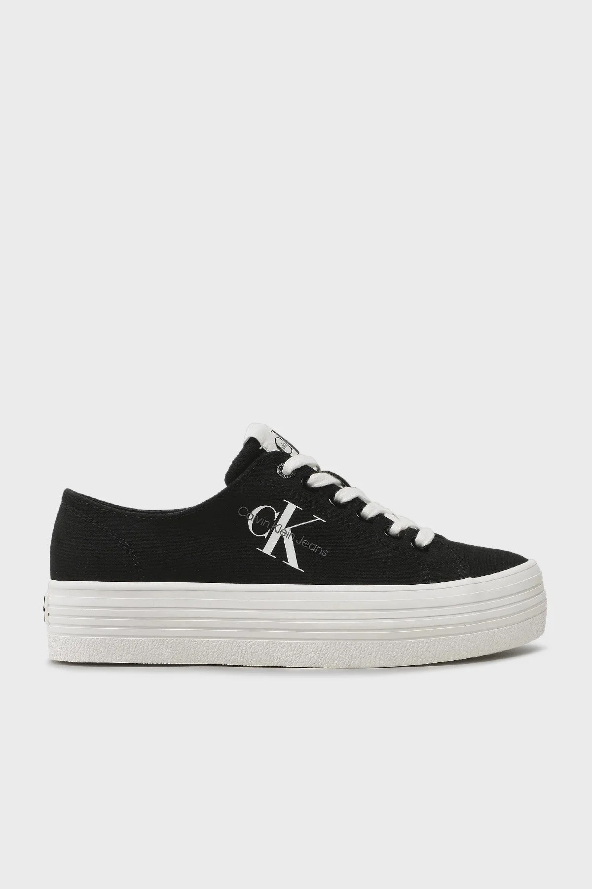 Calvin Klein Logolu Sneaker YW0YW01030BDS Bayan Ayakkabı YW0YW01030 BDS SİYAH - 1