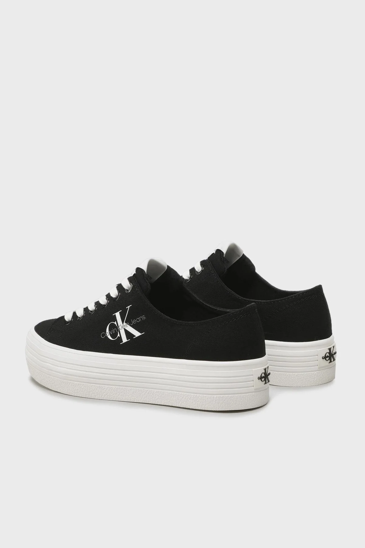 Calvin Klein Logolu Sneaker YW0YW01030BDS Bayan Ayakkabı YW0YW01030 BDS SİYAH - 3