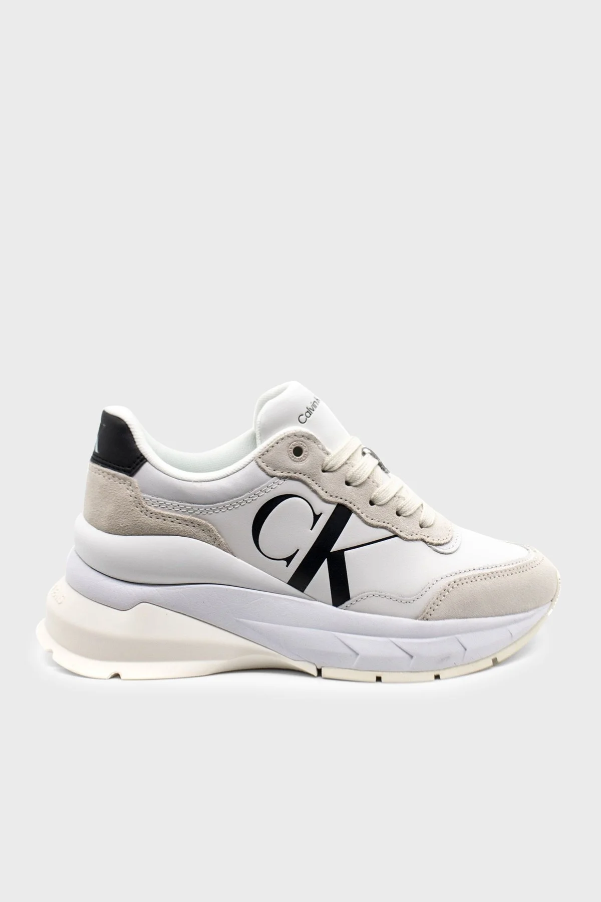Calvin Klein Logolu Sneaker YW0YW01099YBR Bayan Ayakkabı YW0YW01099 YBR BEYAZ - 1