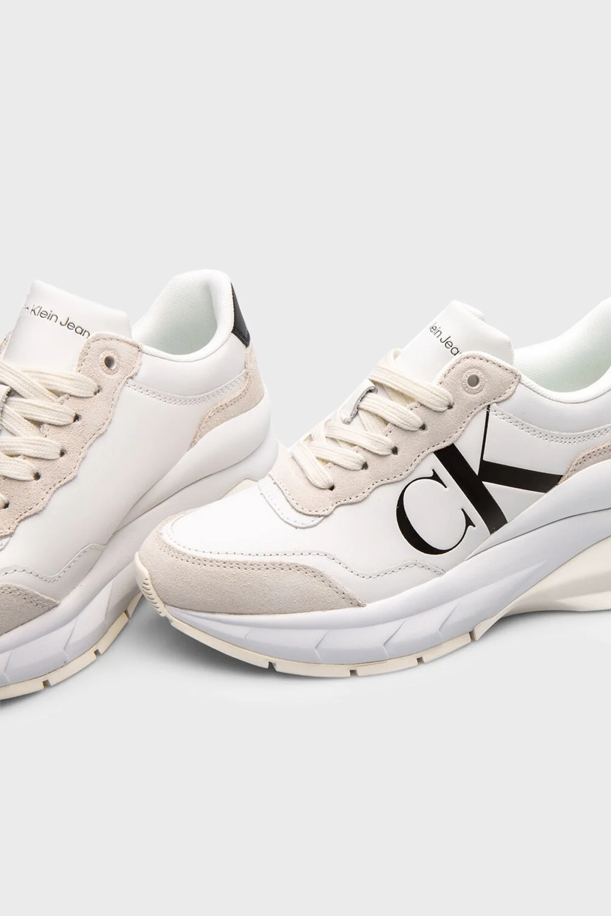 Calvin Klein Logolu Sneaker YW0YW01099YBR Bayan Ayakkabı YW0YW01099 YBR BEYAZ - 2