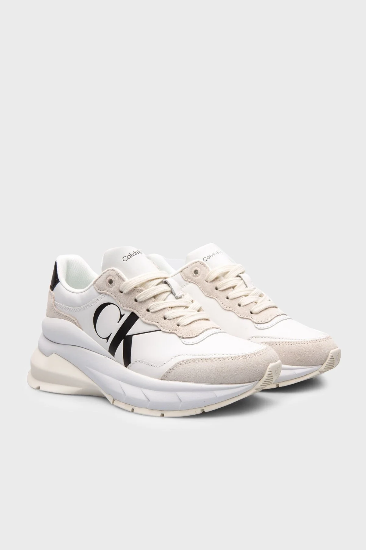 Calvin Klein Logolu Sneaker YW0YW01099YBR Bayan Ayakkabı YW0YW01099 YBR BEYAZ - 3