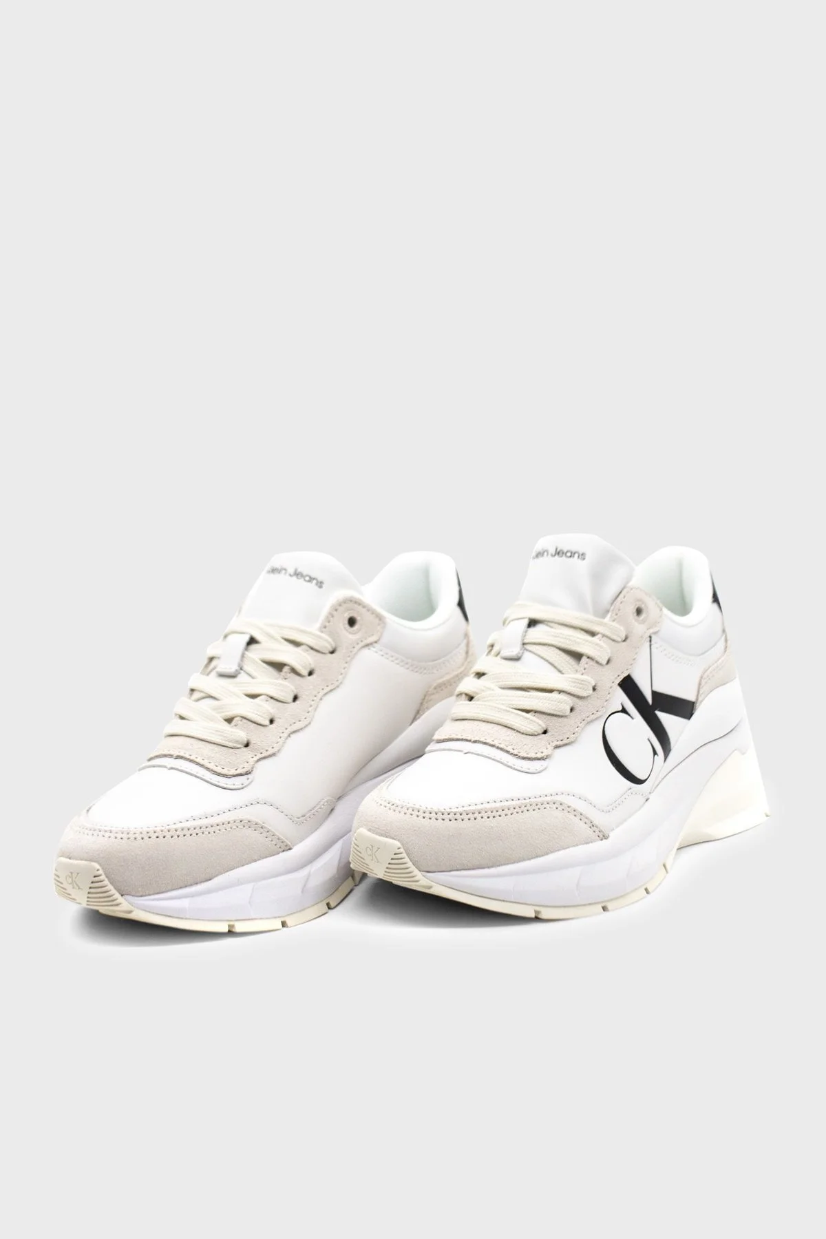 Calvin Klein Logolu Sneaker YW0YW01099YBR Bayan Ayakkabı YW0YW01099 YBR BEYAZ - 4