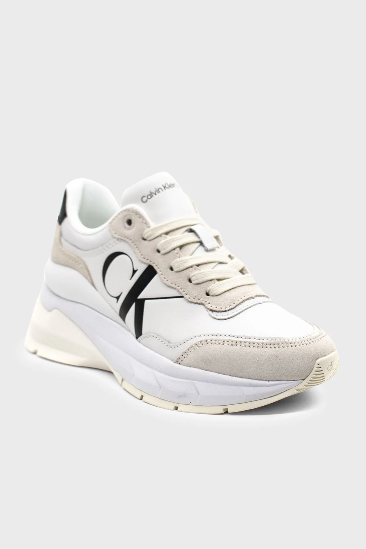 Calvin Klein Logolu Sneaker YW0YW01099YBR Bayan Ayakkabı YW0YW01099 YBR BEYAZ - 6