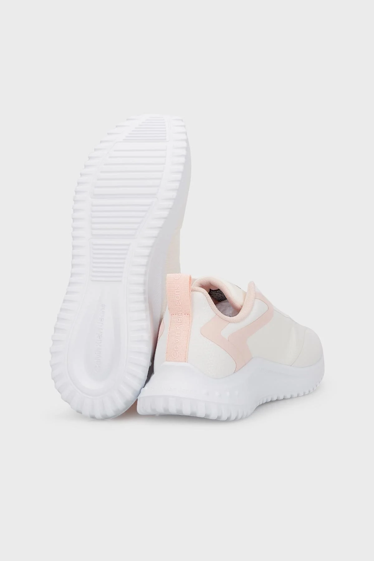 Calvin Klein Logolu Sneaker YW0YW0144201U Bayan Ayakkabı YW0YW01442 01U BEYAZ-PUDRA - 4