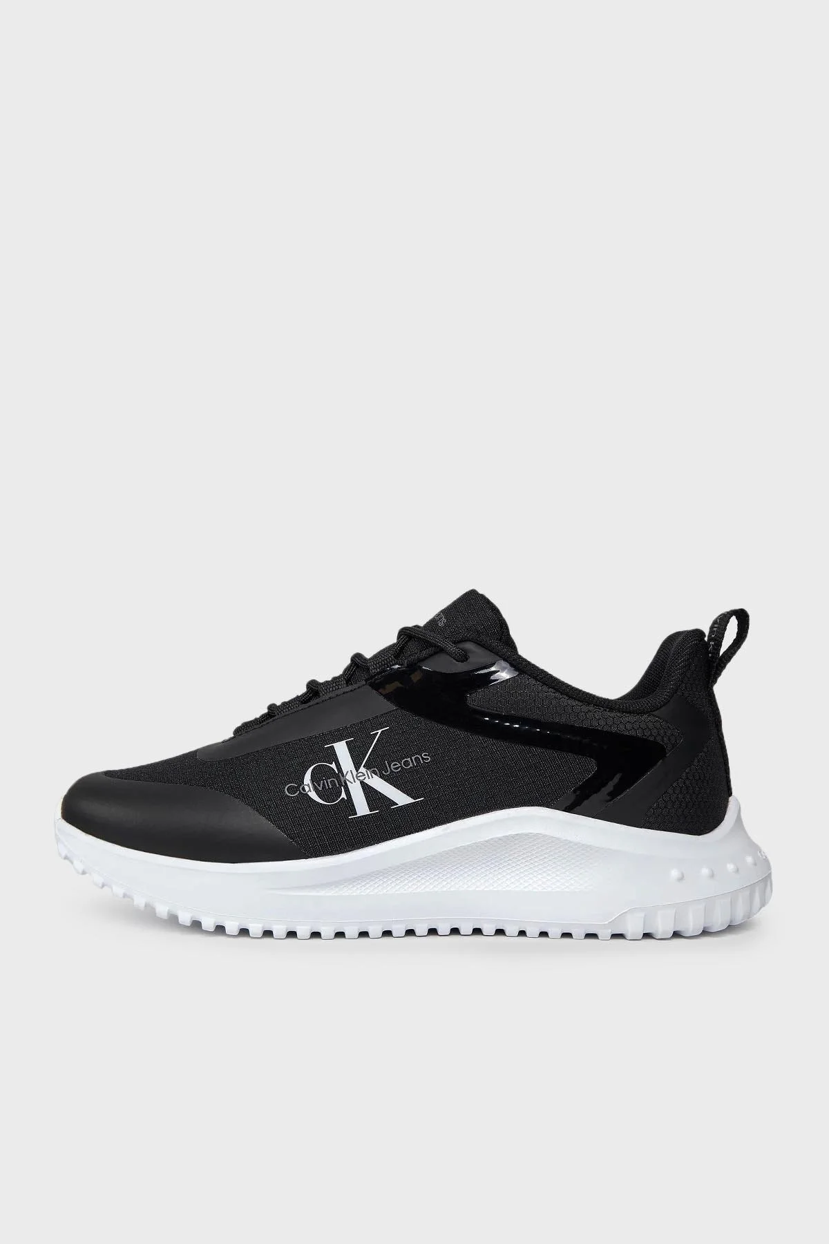 Calvin Klein Logolu Sneaker YW0YW014420GM Bayan Ayakkabı YW0YW01442 0GM SİYAH-BEYAZ - 2