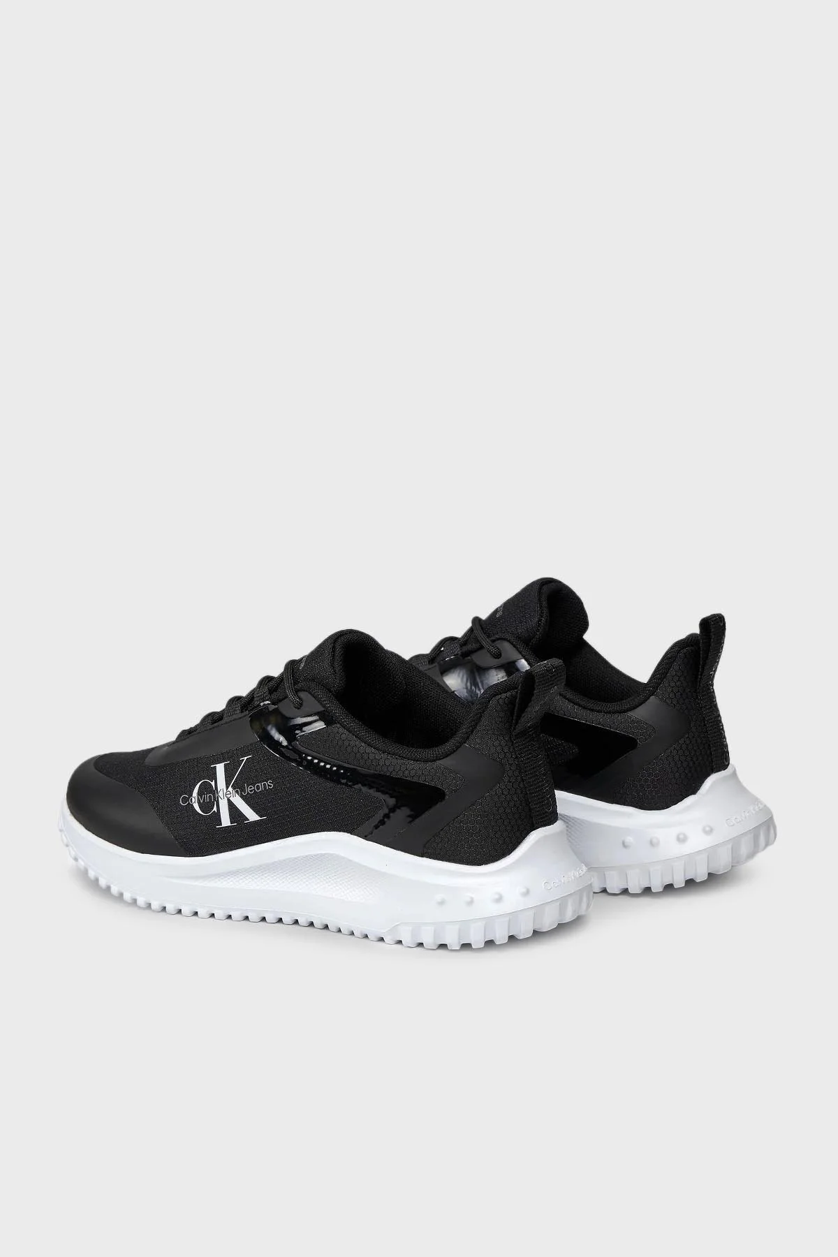 Calvin Klein Logolu Sneaker YW0YW014420GM Bayan Ayakkabı YW0YW01442 0GM SİYAH-BEYAZ - 3