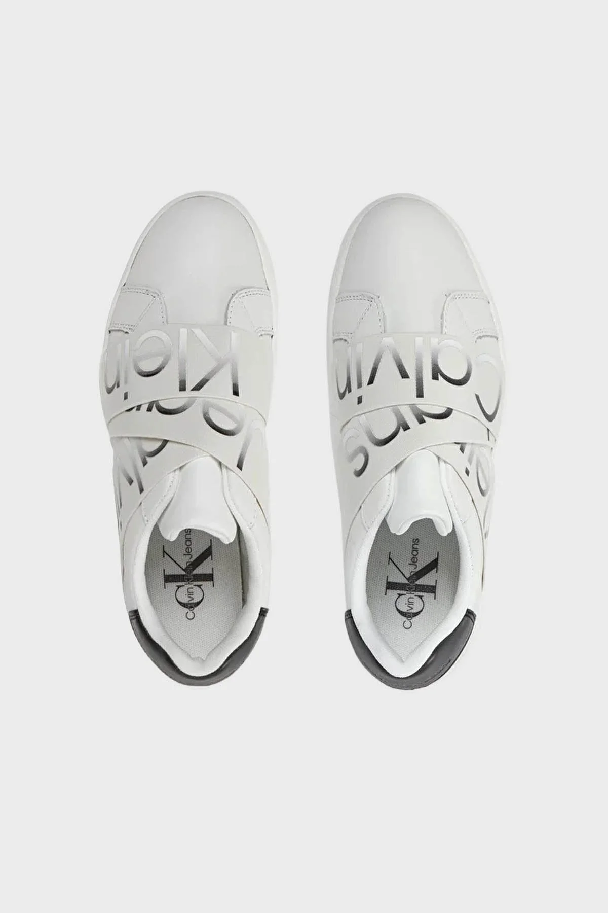 Calvin Klein Logolu Sneaker YW0YW0144302Y Bayan Ayakkabı YW0YW01443 02Y BEYAZ-SİYAH - 3