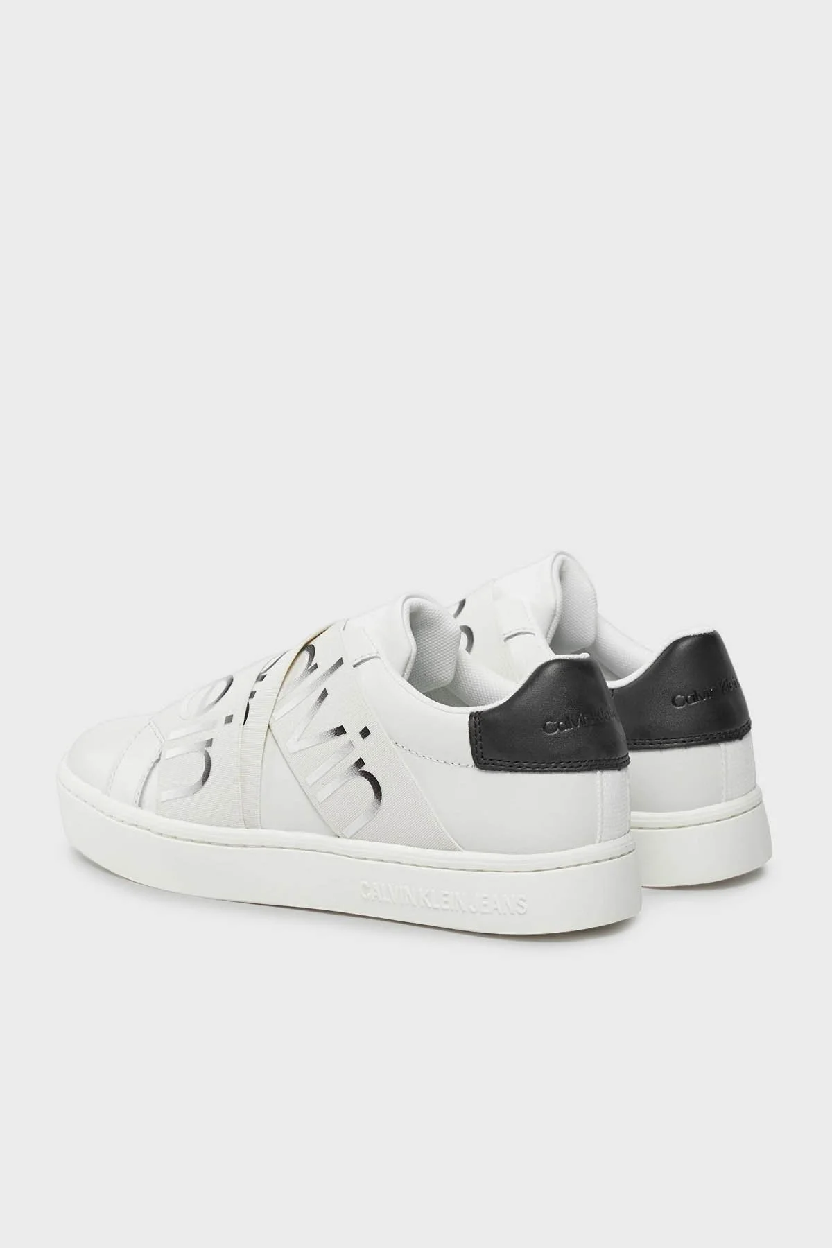 Calvin Klein Logolu Sneaker YW0YW0144302Y Bayan Ayakkabı YW0YW01443 02Y BEYAZ-SİYAH - 4