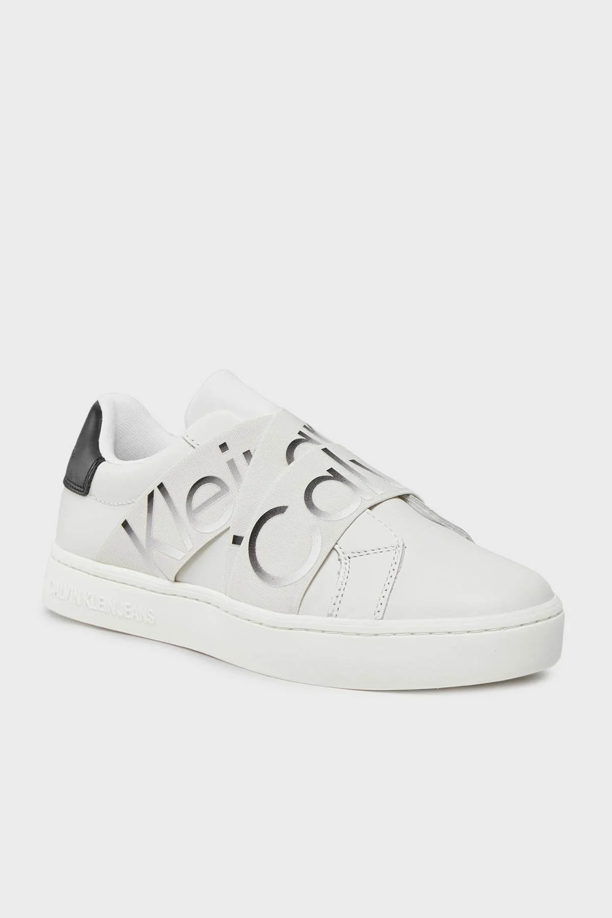 Calvin Klein Logolu Sneaker YW0YW0144302Y Bayan Ayakkabı YW0YW01443 02Y BEYAZ-SİYAH - 5