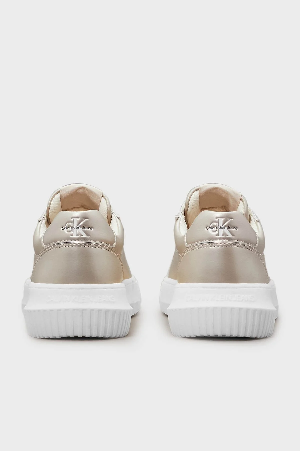 Calvin Klein Logolu Sneaker YW0YW01517YBI Bayan Ayakkabı YW0YW01517 YBI KREM - 3