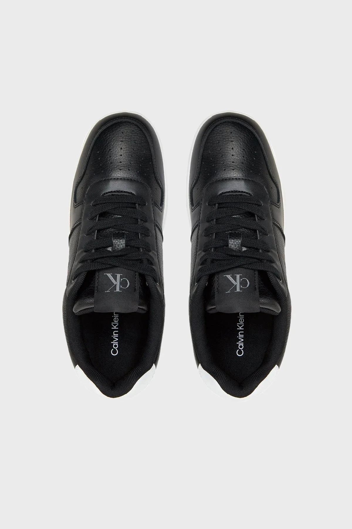 Calvin Klein Logolu Sneaker YW0YW017650GM Bayan Ayakkabı YW0YW01765 0GM SİYAH-BEYAZ - 11