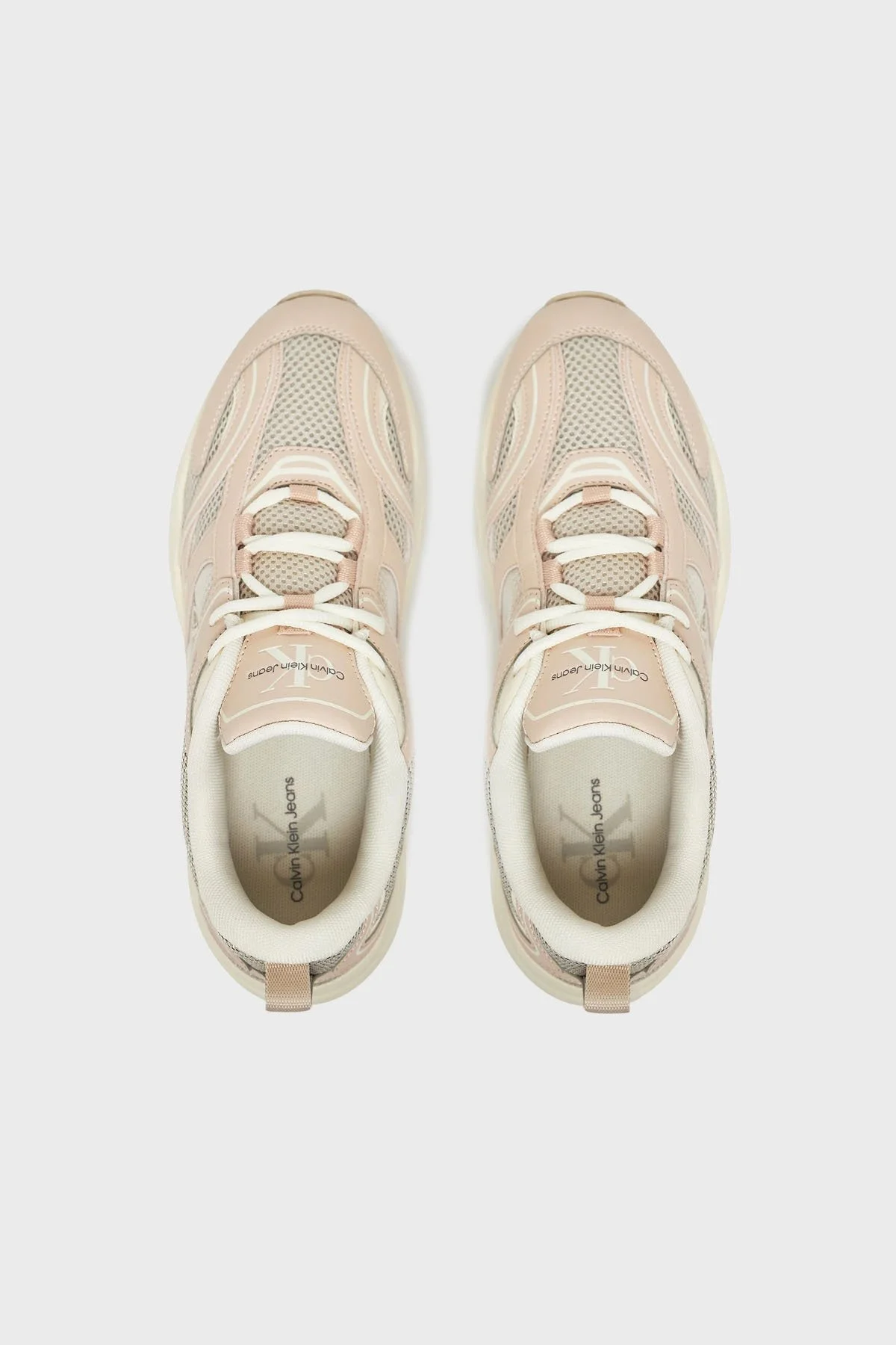 Calvin Klein Logolu Sneaker YW0YW018070YB Bayan Ayakkabı YW0YW01807 0YB Bej-Pudra - 9