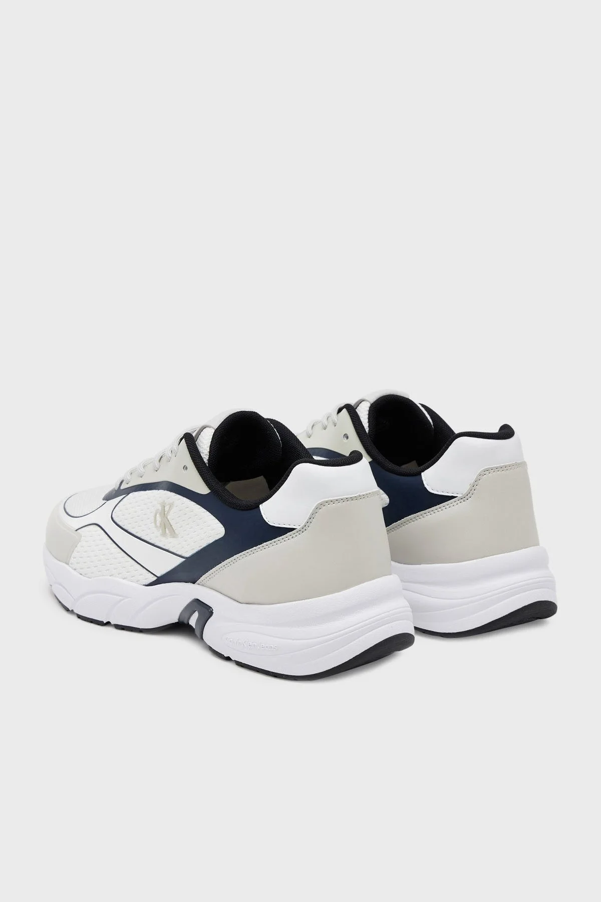 Calvin Klein Logolu Sneaker YW0YW0188702X Bayan Ayakkabı YW0YW01887 02X BEYAZ-LACİVERT - 9