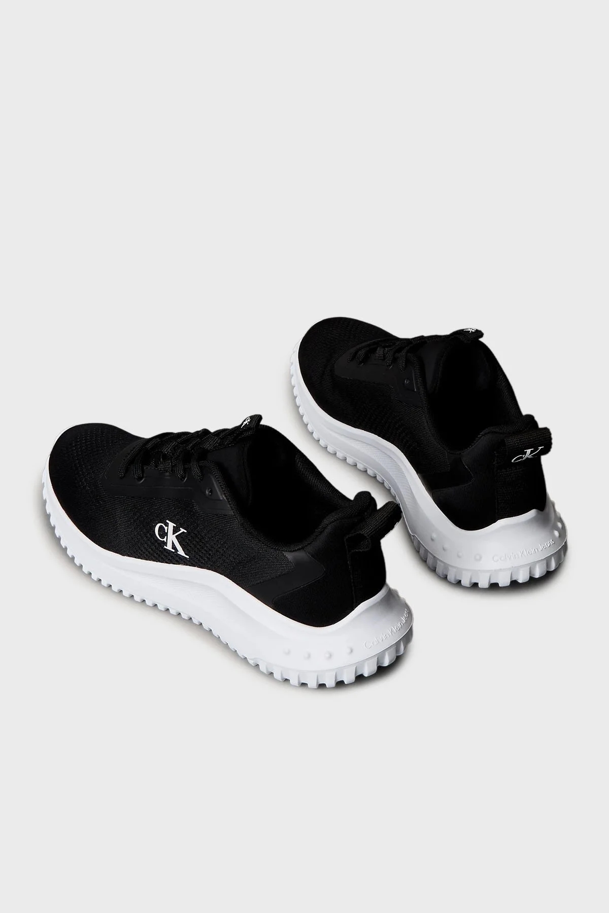 Calvin Klein Logolu Sneaker YW0YW019920GM Bayan Ayakkabı YW0YW01992 0GM SİYAH-BEYAZ - 5