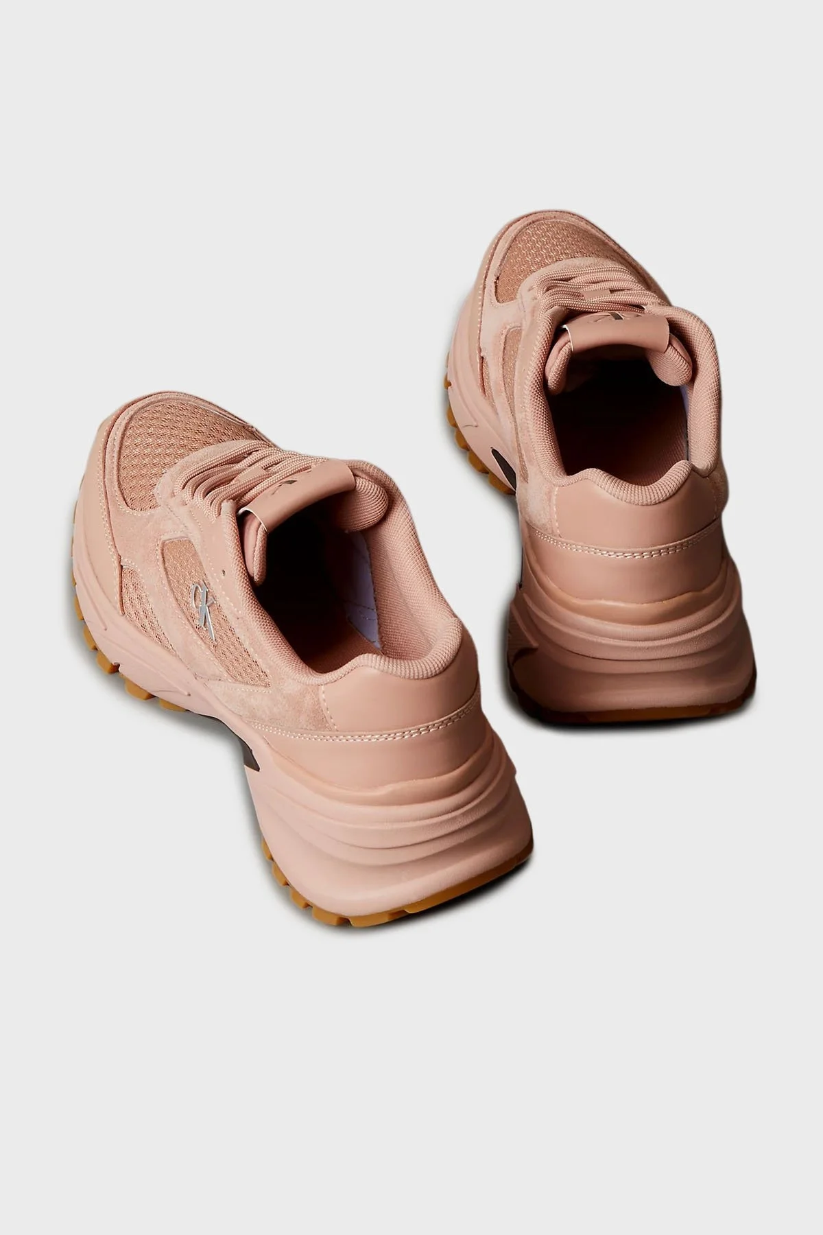Calvin Klein Logolu Sneaker YW0YW019940K0 Bayan Ayakkabı YW0YW01994 0K0 PUDRA - 4