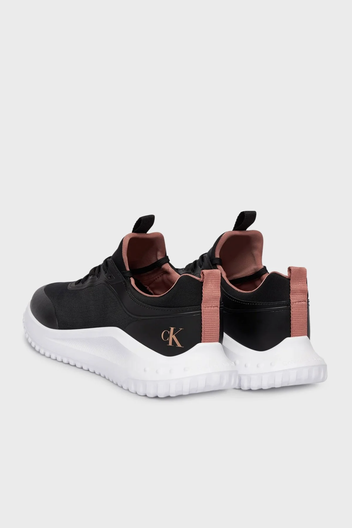 Calvin Klein Logolu Sneaker YW0YW020640GP Bayan Ayakkabı YW0YW02064 0GP SİYAH - 4