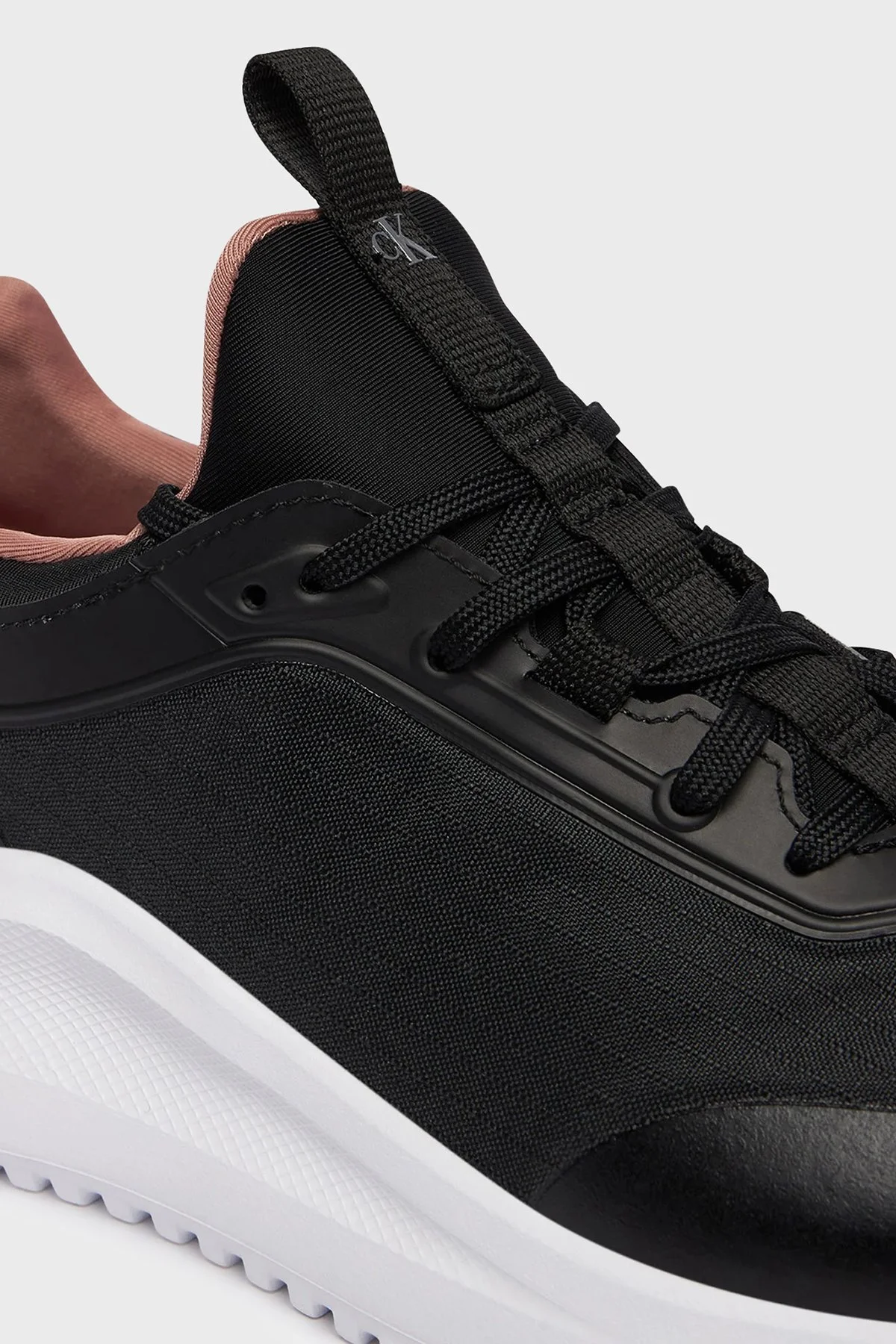 Calvin Klein Logolu Sneaker YW0YW020640GP Bayan Ayakkabı YW0YW02064 0GP SİYAH - 5